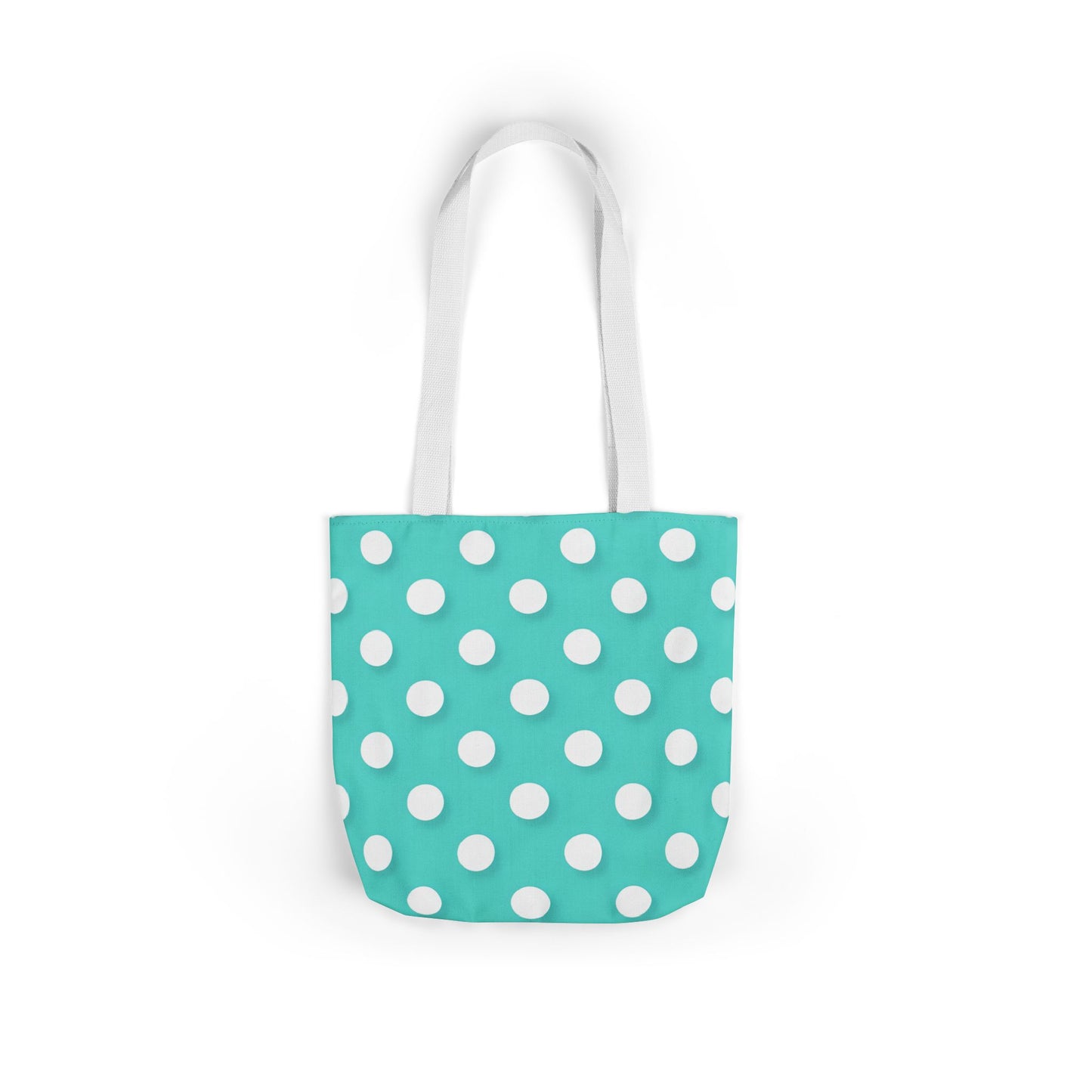 Albert's Aqua Polka Dot Tote Bag