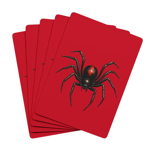Aussie Red Back Spider Playing Cards