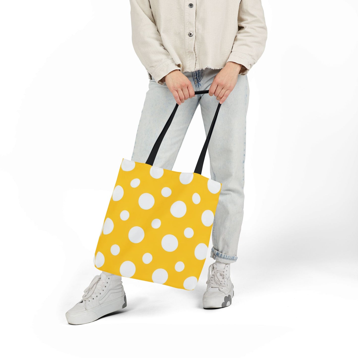 Yuki's Yellow Polka Dot Tote Bag