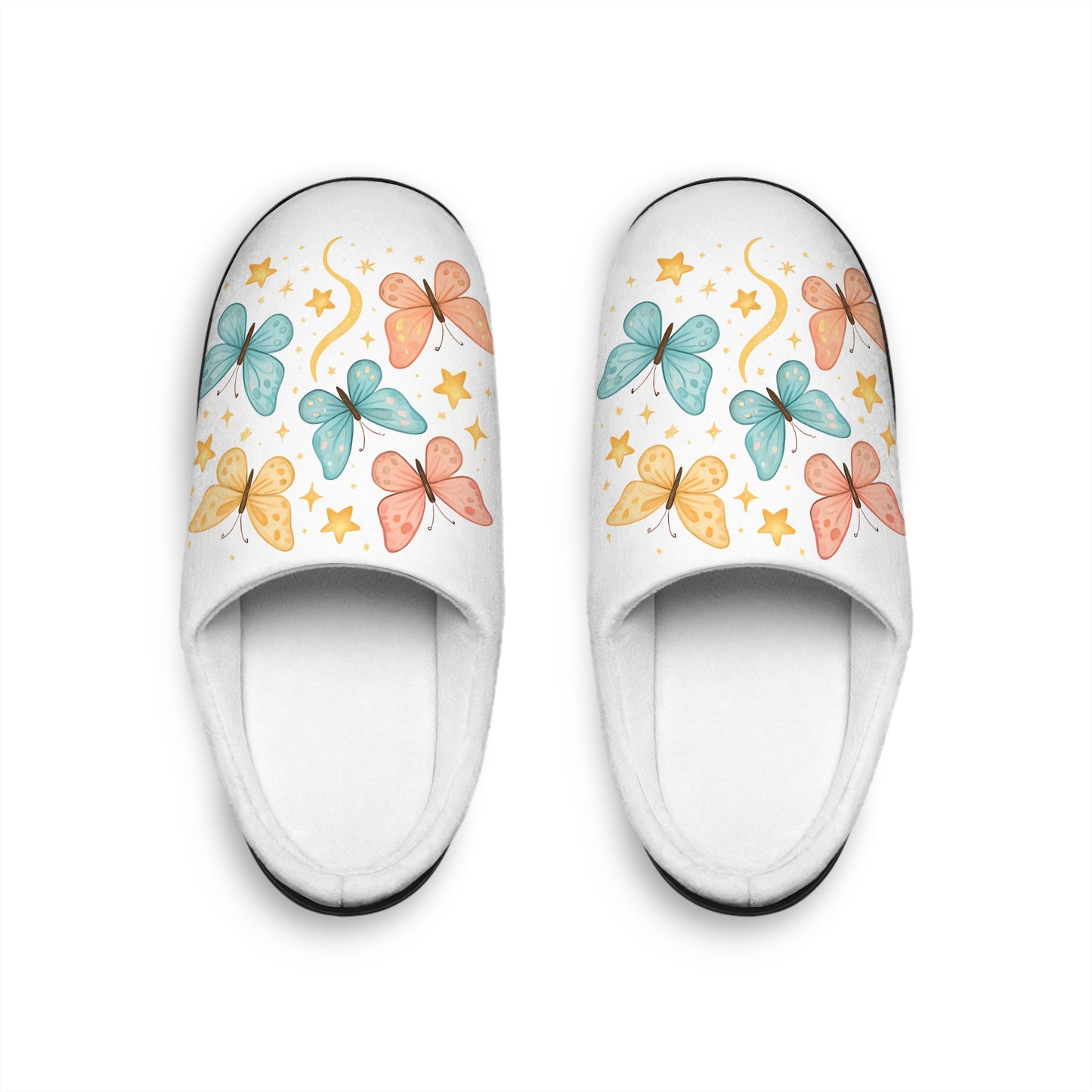 Bess's Butterfly & Stars Women's Indoor Slippers