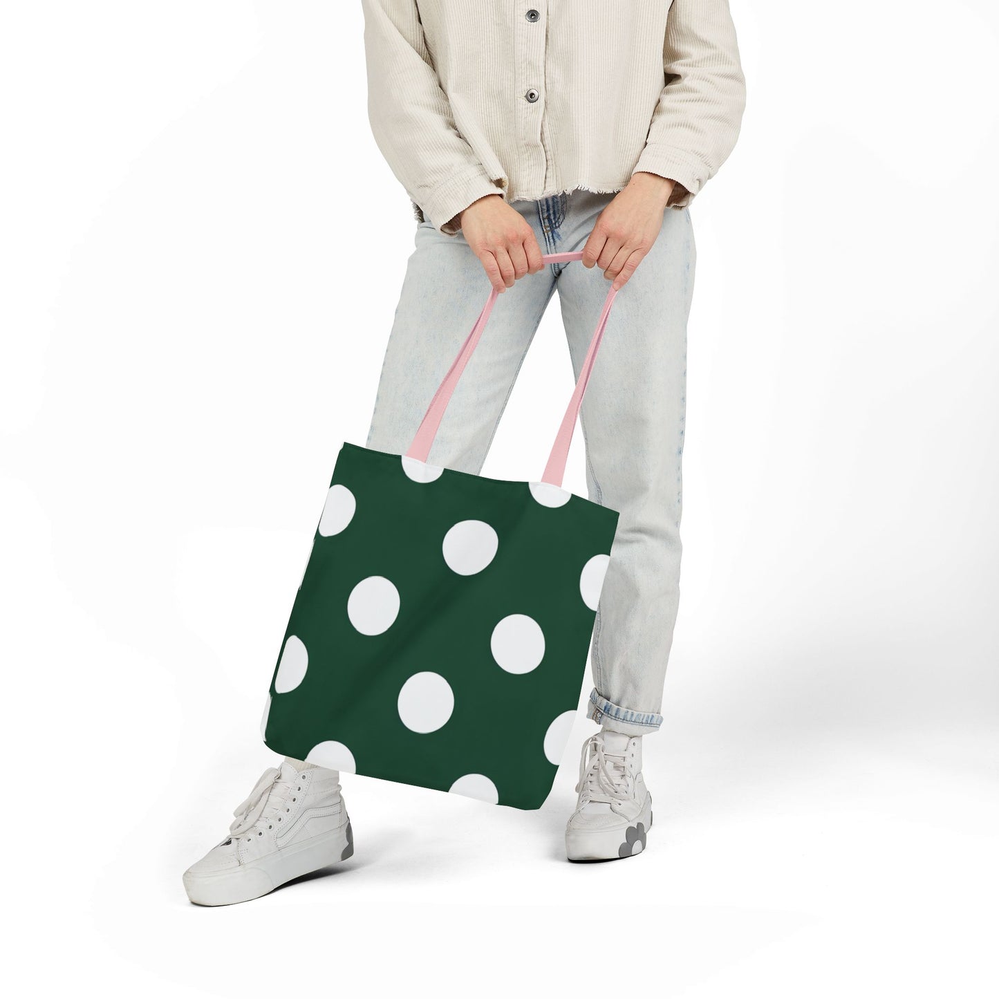 Gretel's Green Polka Dot Tote Bag
