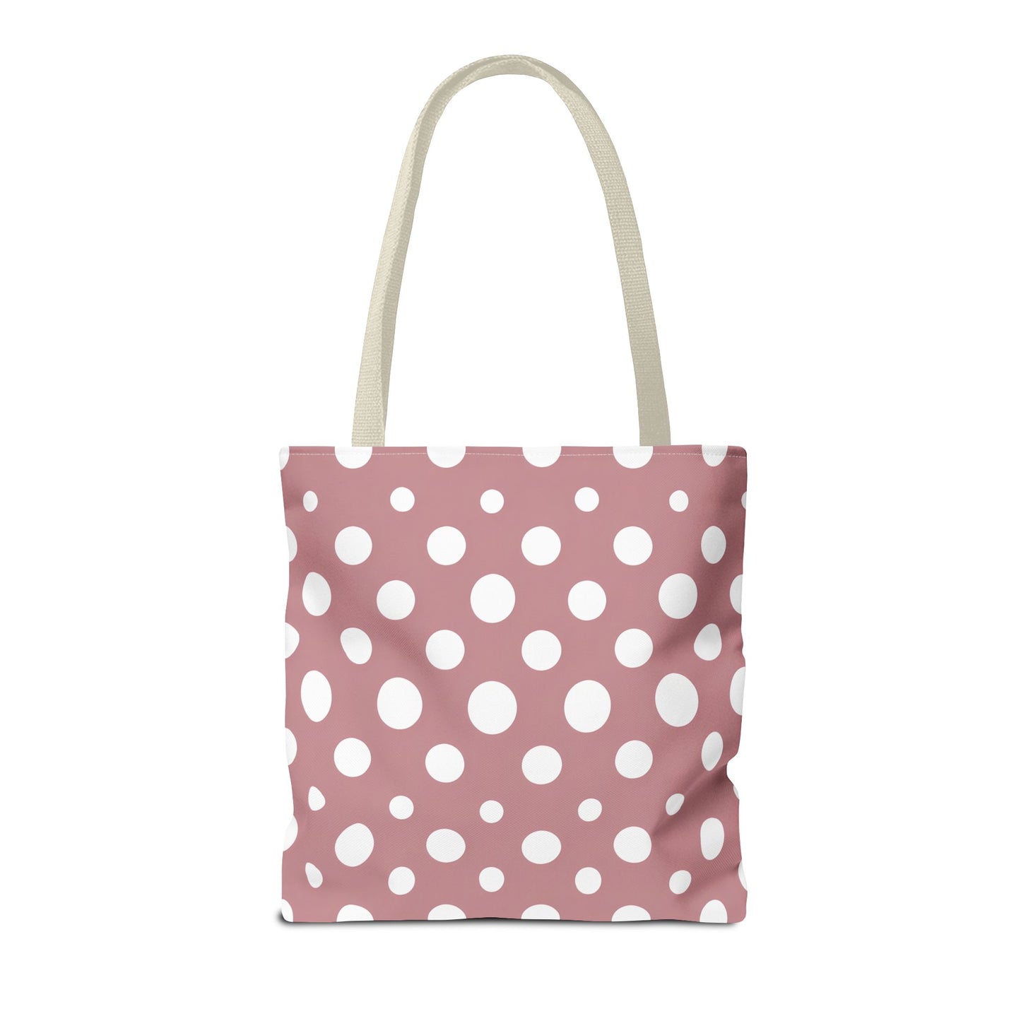 Chic Pink Polka Dot Tote Bag