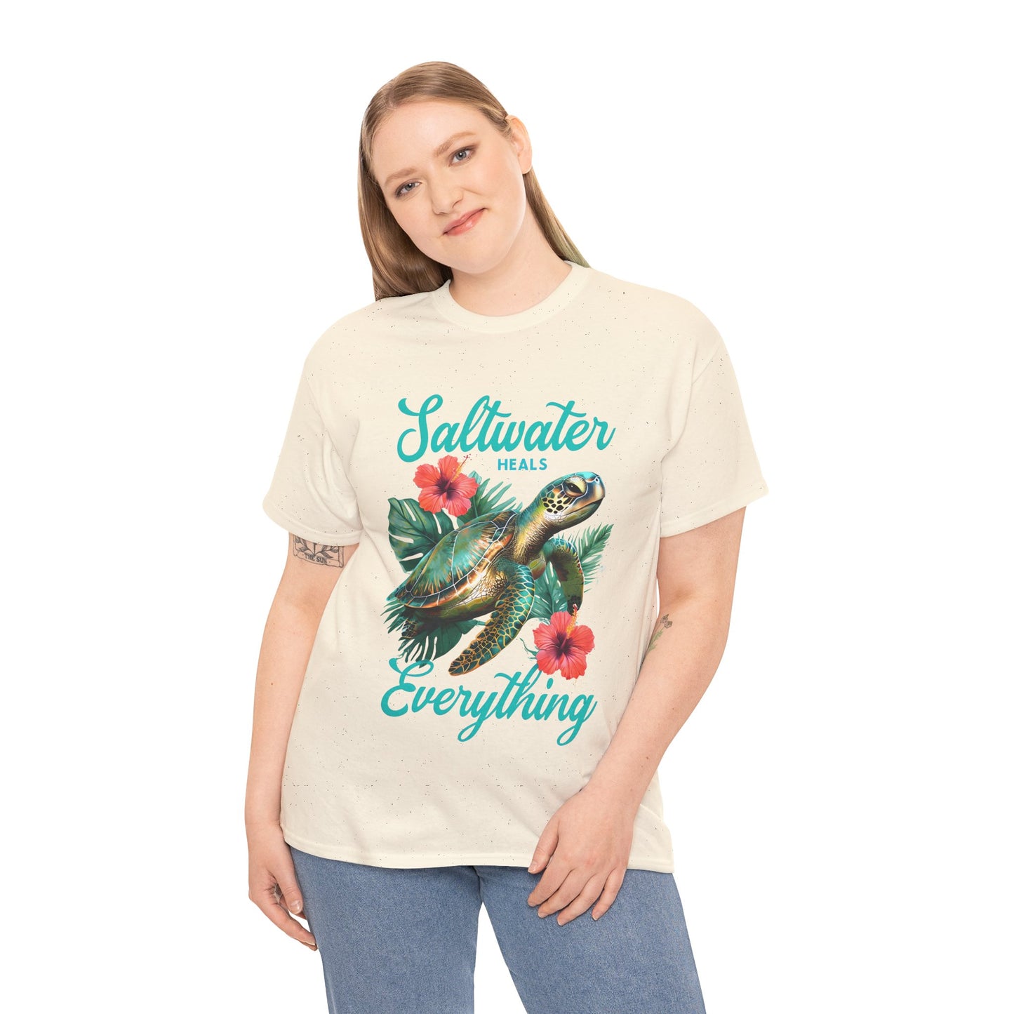 Sally's Saltwater Heals Everything Adult Shirt