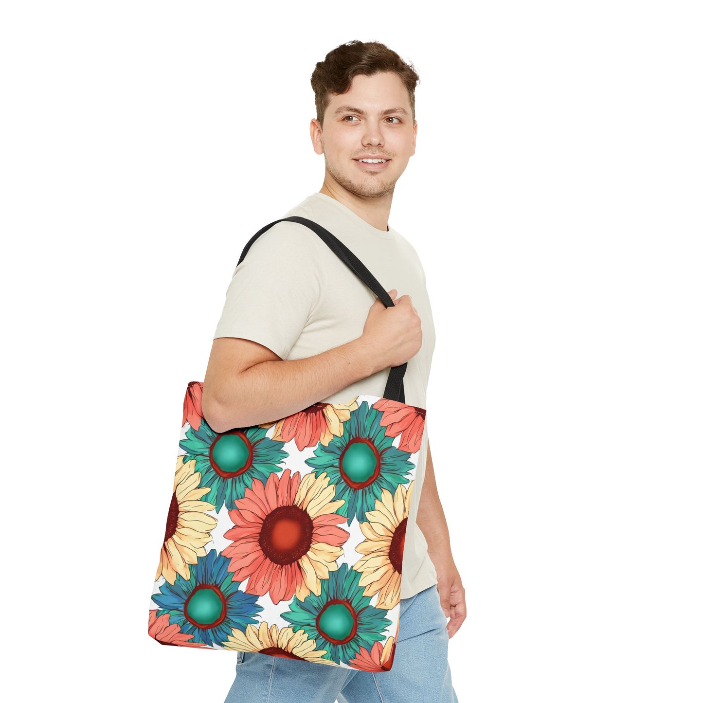 Coco's Colorful Sunflower Tote Bag