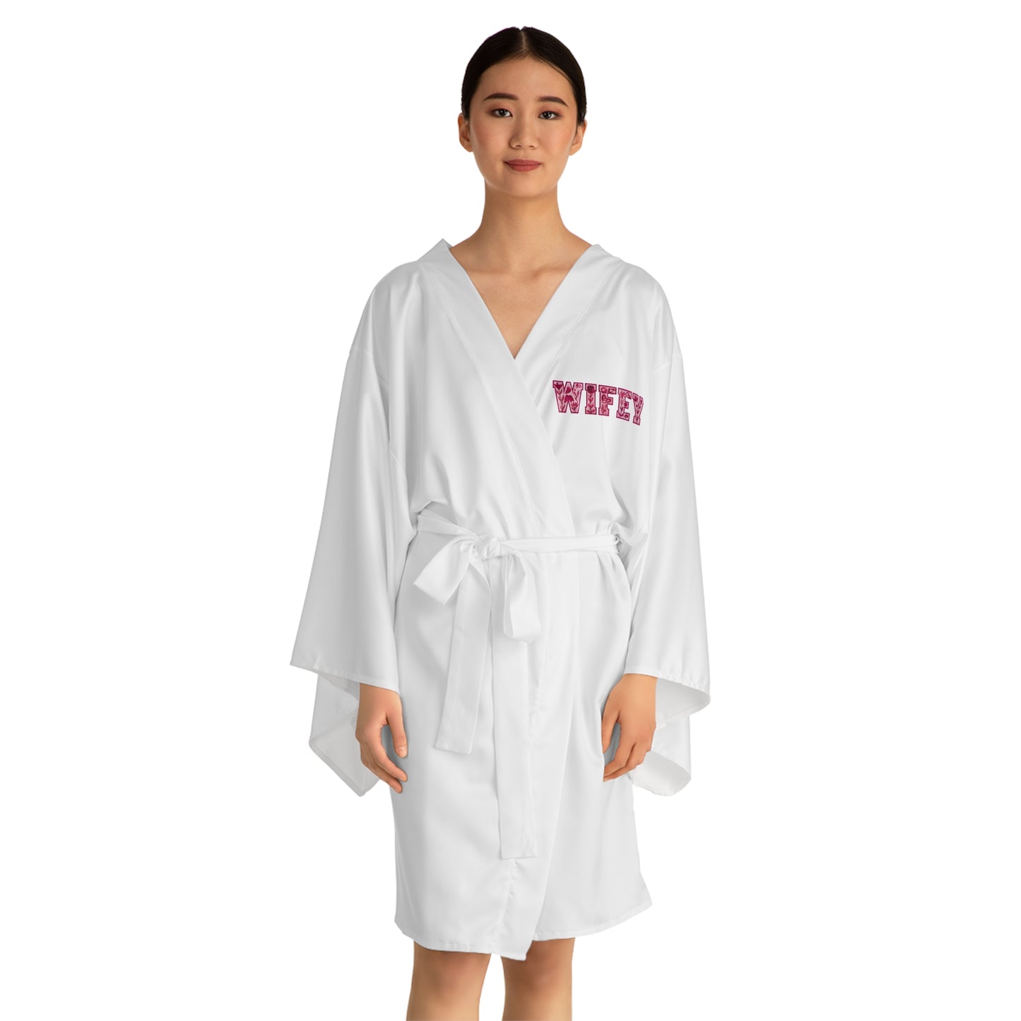 Whinnie Wifey Long Sleeve Kimono Robe