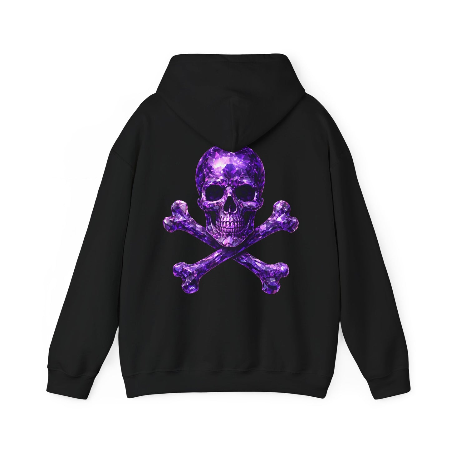 Amethyst Skull & Crossbones Adult Sweatshirt - Hooded