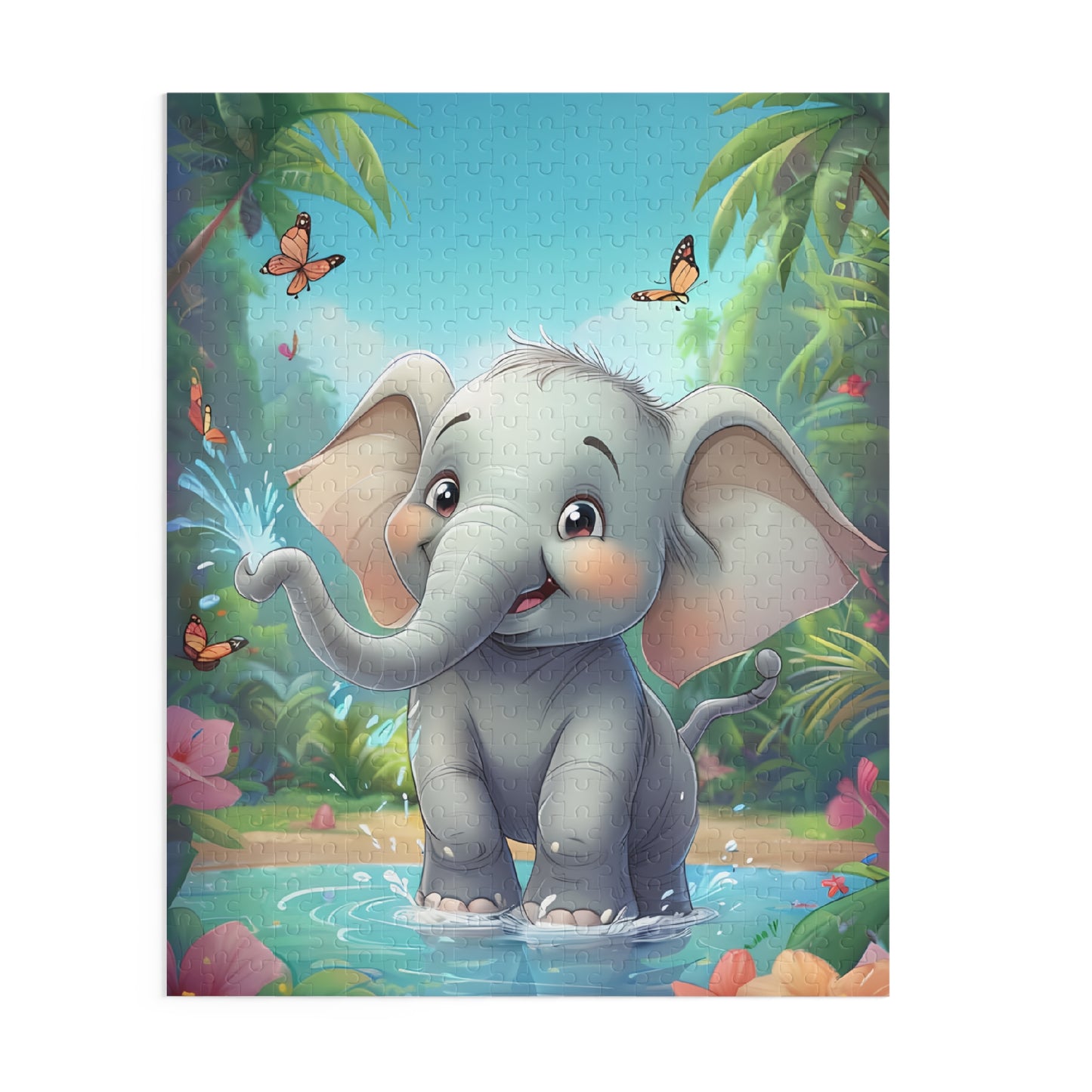 Baby Elephant 500 Piece Jigsaw Puzzle