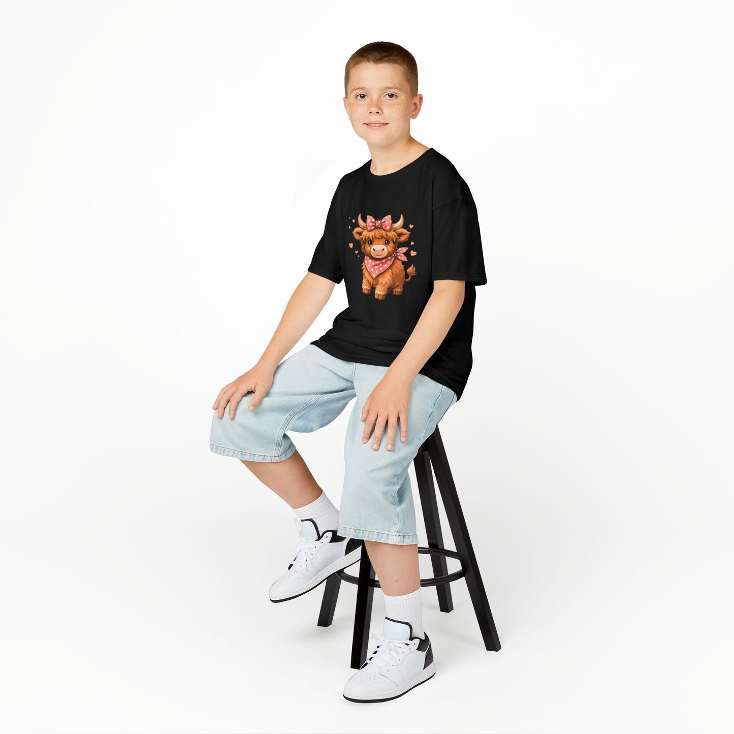 Harley's Highland Cow Youth Top
