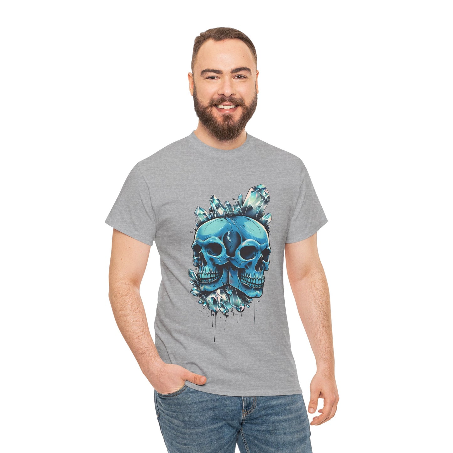 Buzz's Blue Double Skull Adult Shirt