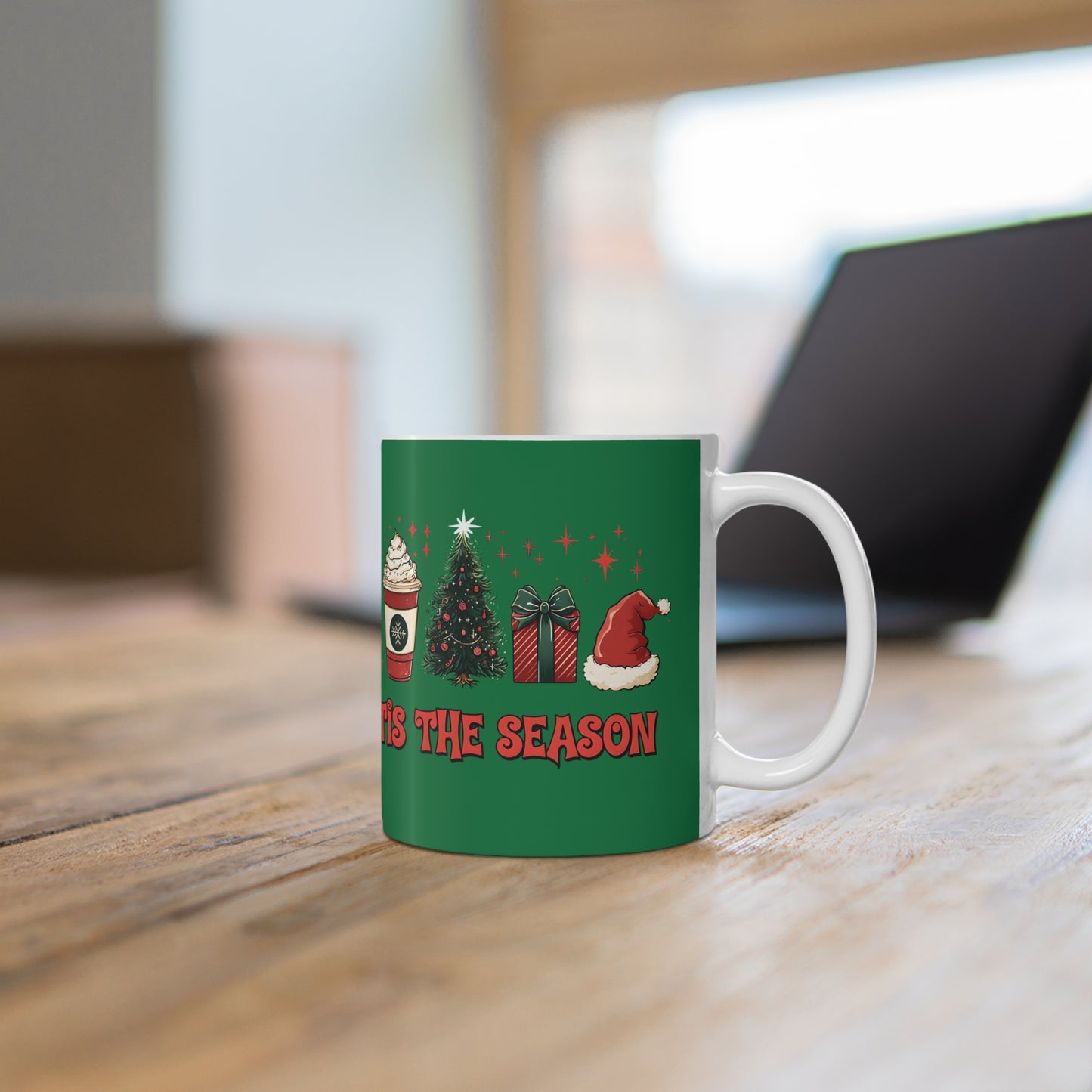 Talia's Tis The Season Christmas Ceramic Mug, Coffee Cup