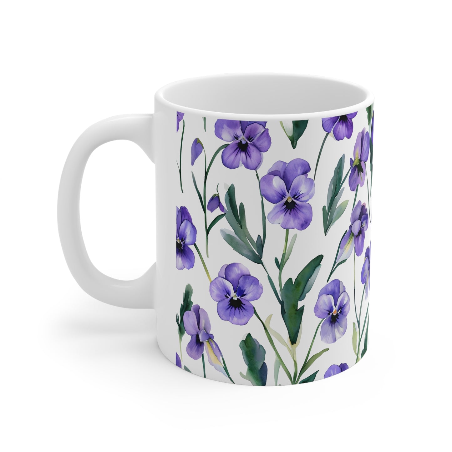 Vienna's Violet Ceramic Mug, Coffee Cup