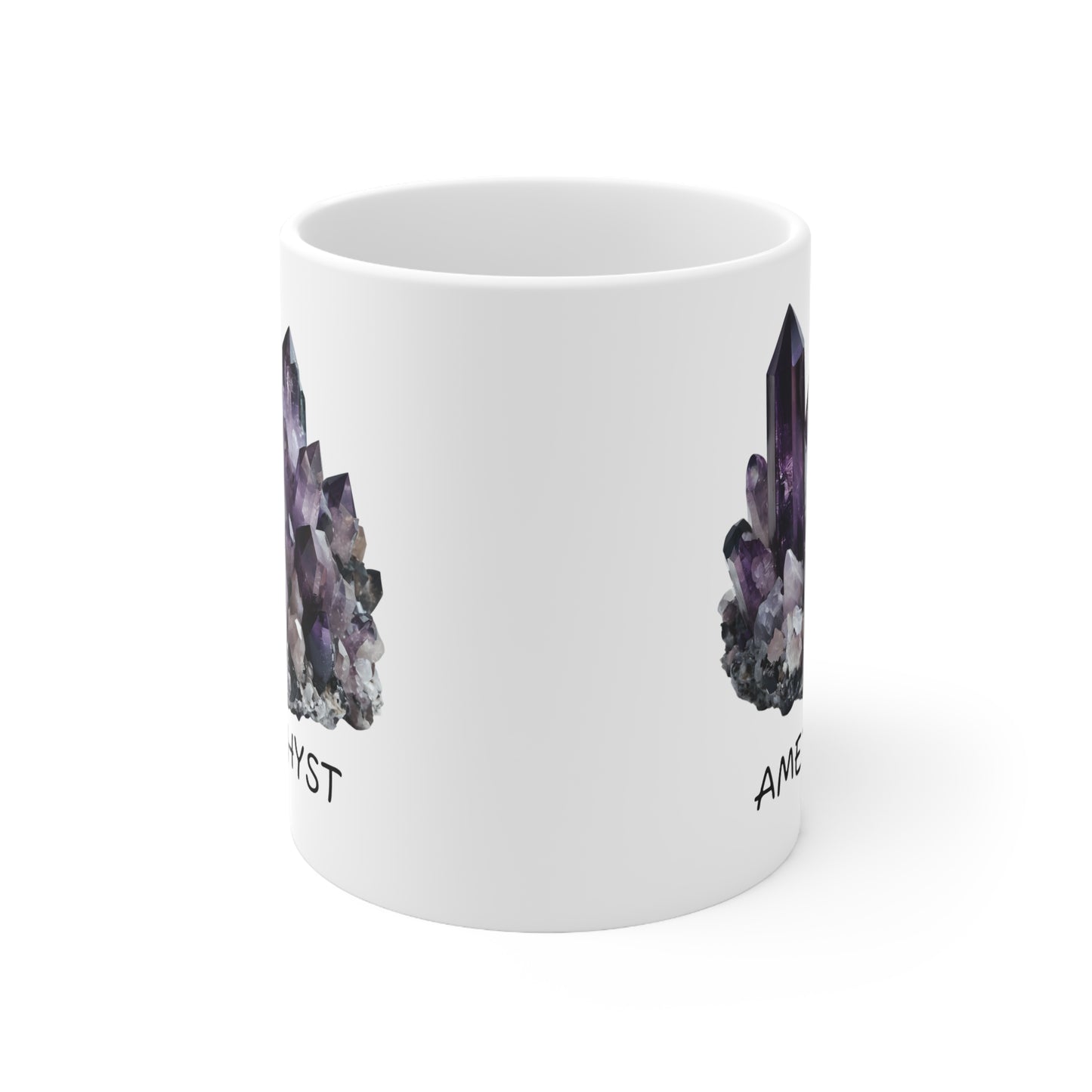 Anne's Amethyst Crystal Collection Ceramic Mug, Coffee Cup