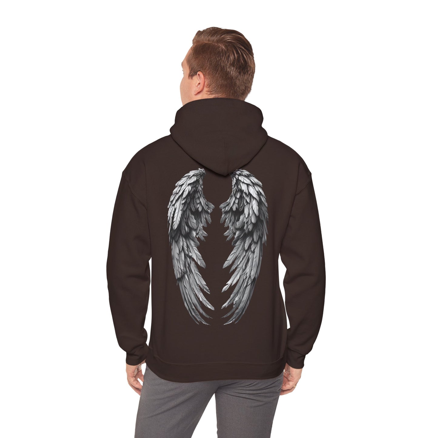Wayne's Eagle & Wing Print Adult Sweatshirt - Hooded