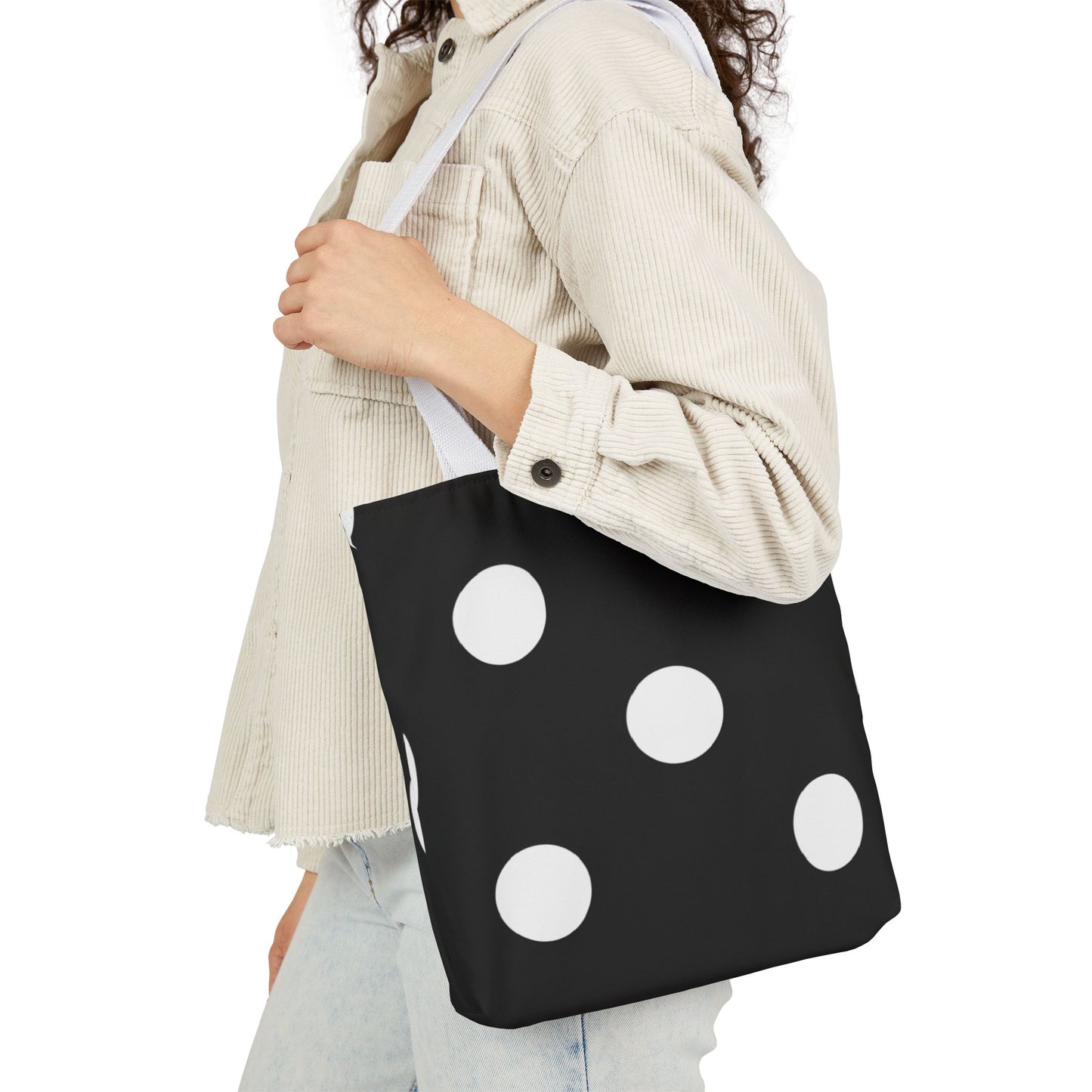 Brian's Black Polka Dot Tote Bag