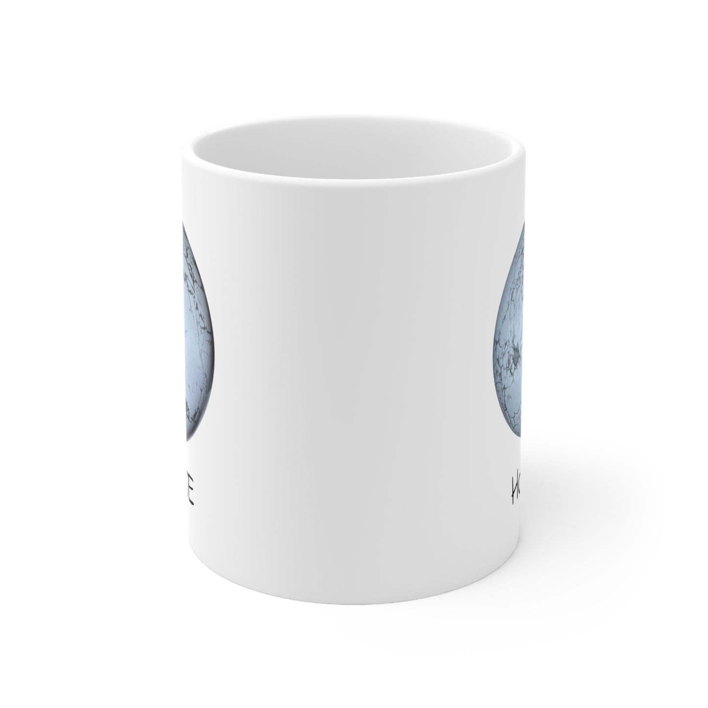 Howlite Crystal Collection Ceramic Mug, Coffee Cup