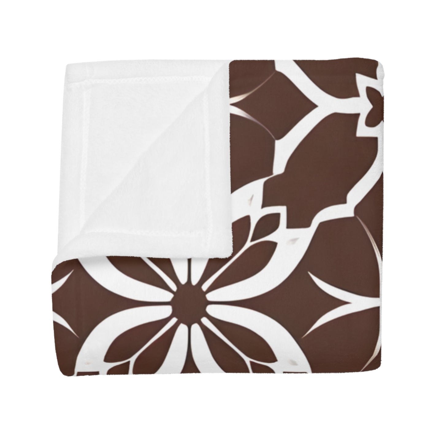 Bambi's Brown Tile Plush Fleece Blanket