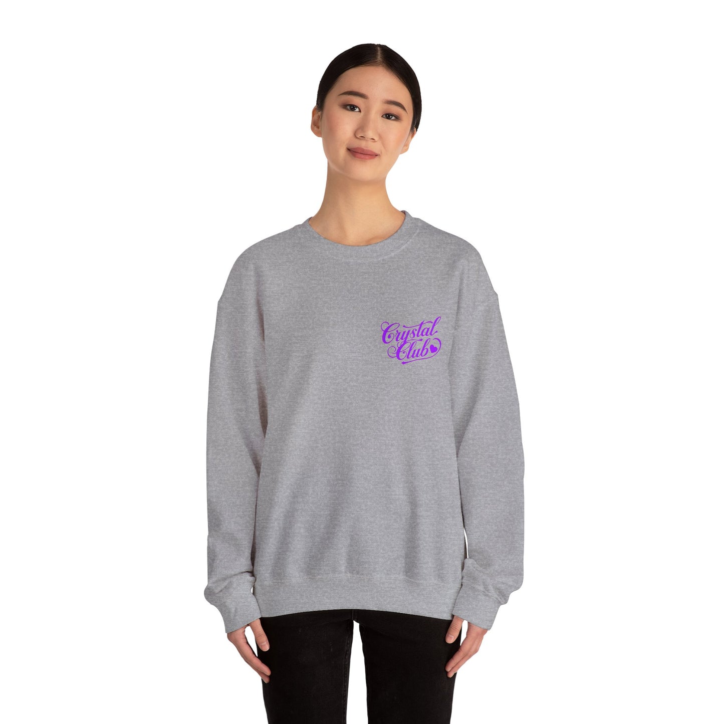Purple Crystal Club Adult Sweatshirt - Crewneck