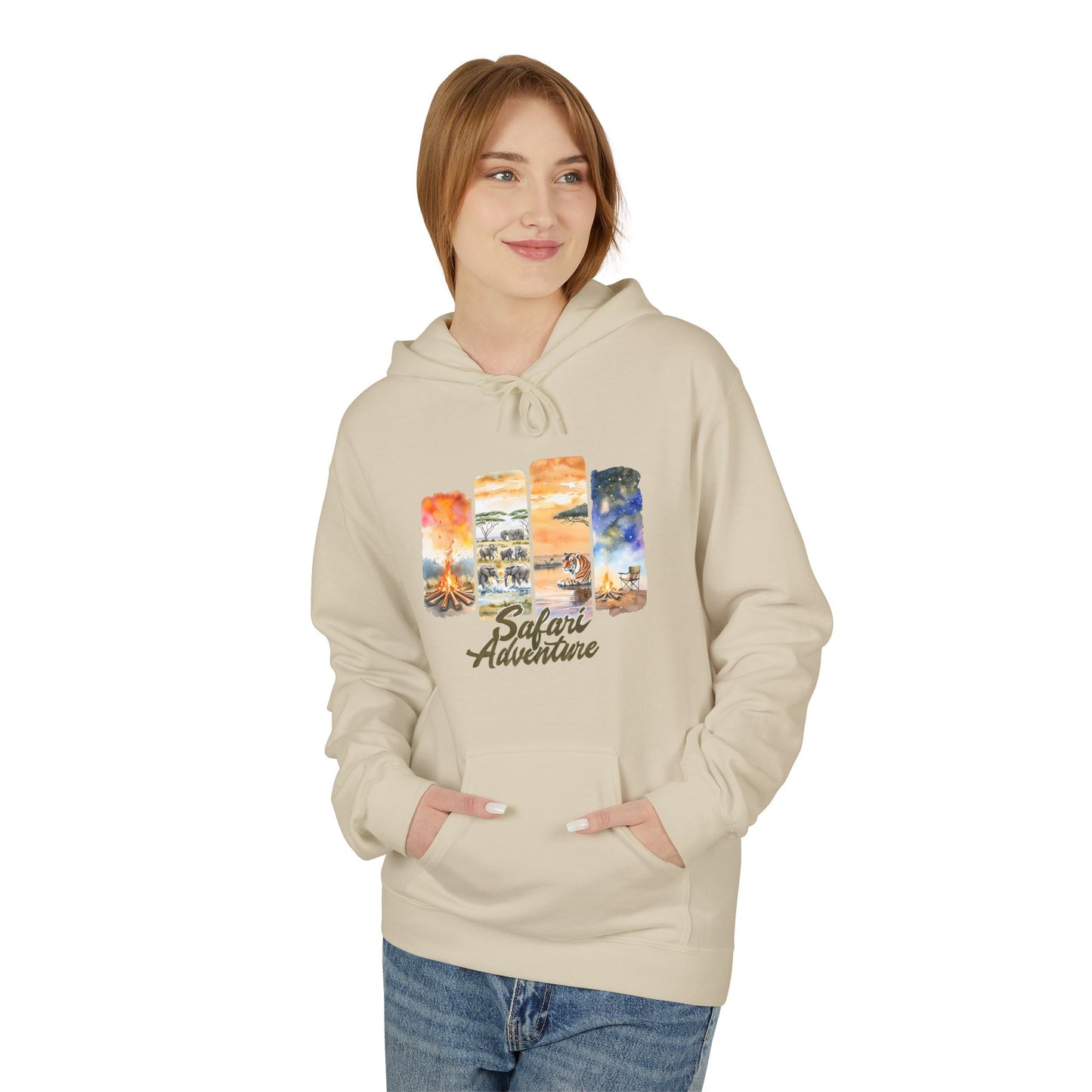 Simon's Safari Adventure Adult Fleece Hoodie