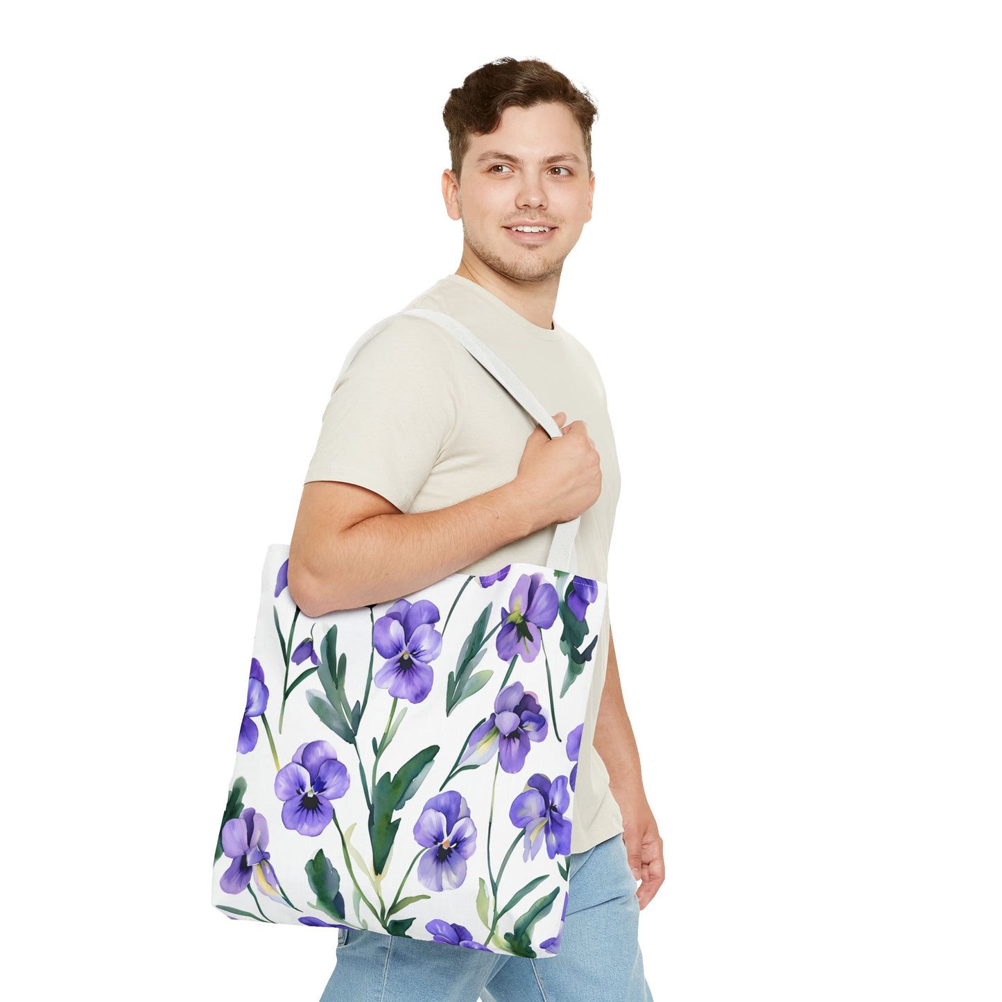 Perry's Pansy Floral Tote Bag