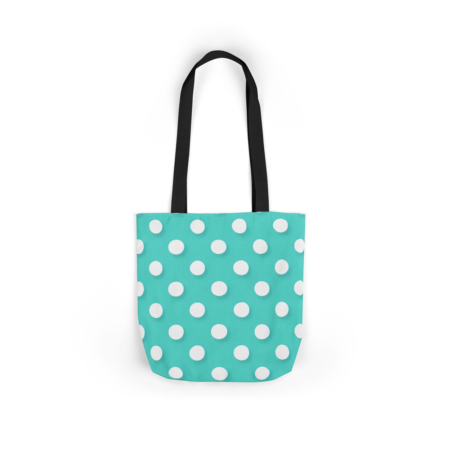 Albert's Aqua Polka Dot Tote Bag