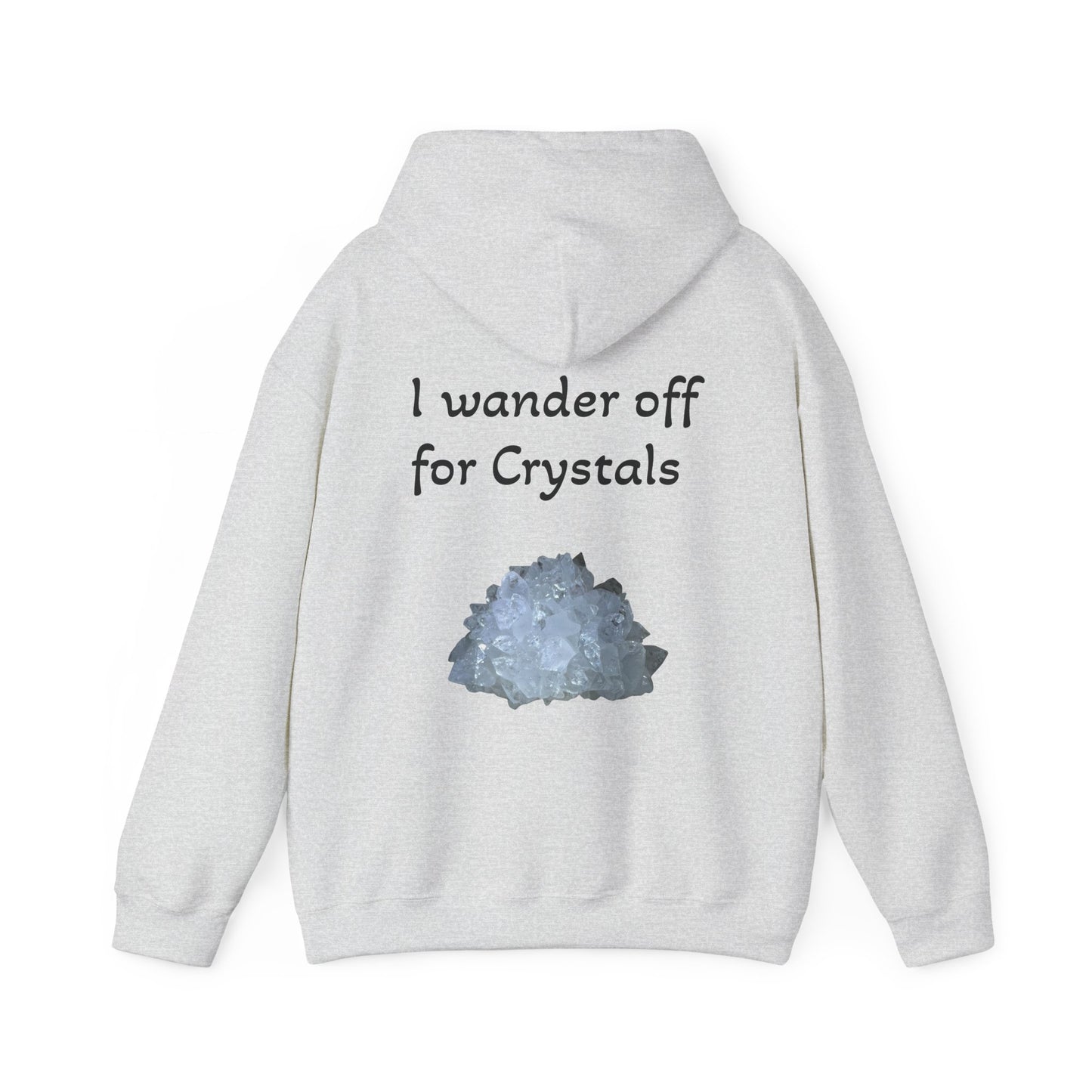 Savanna's  "Sparkle Alert: I wander off for Crystals" Adult Sweatshirt - Hooded
