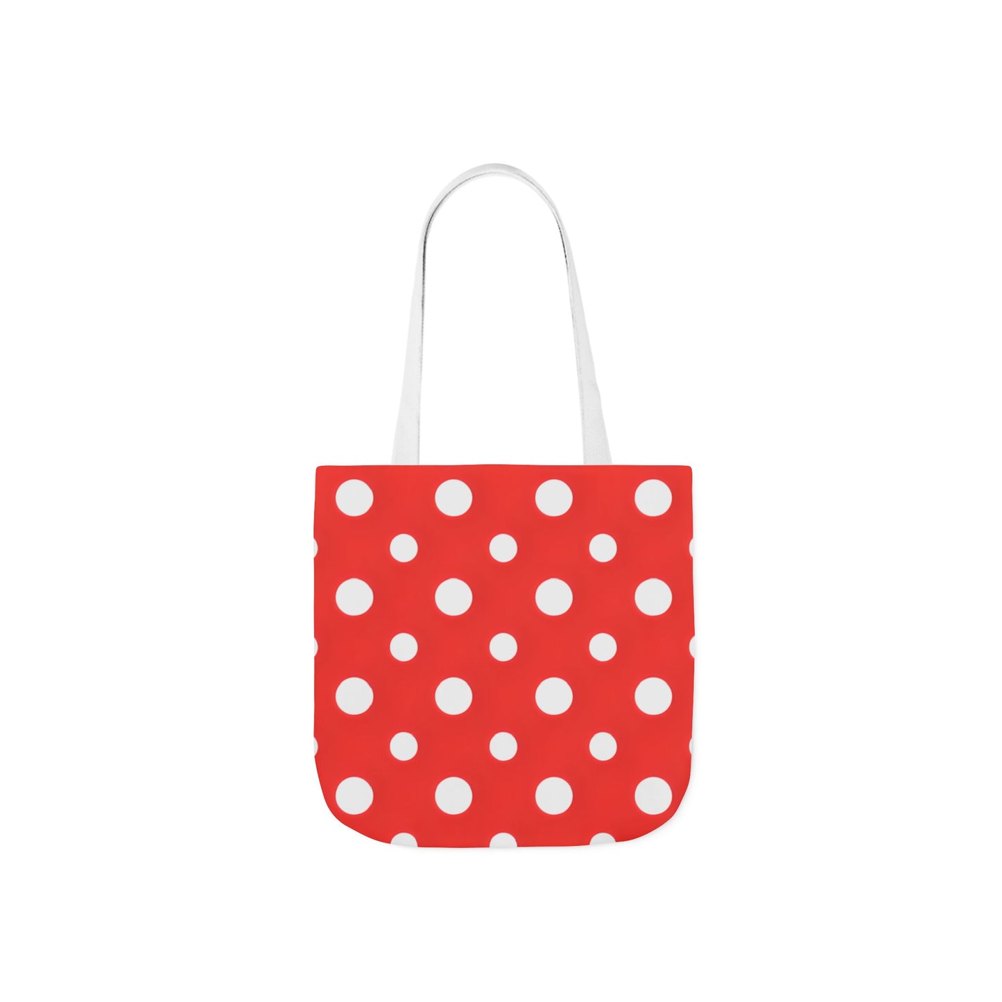 Reba's Red Polka Dot Canvas Tote Bag