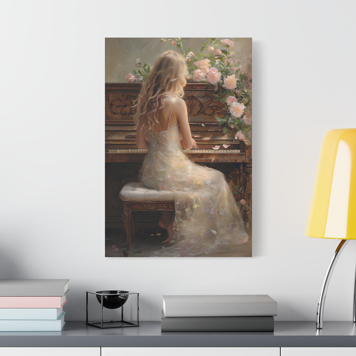 Florence's Floral Piano Canvas