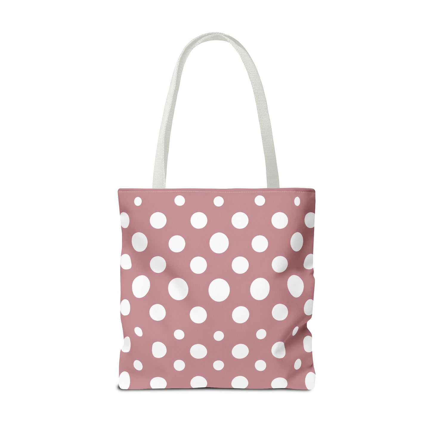 Chic Pink Polka Dot Tote Bag