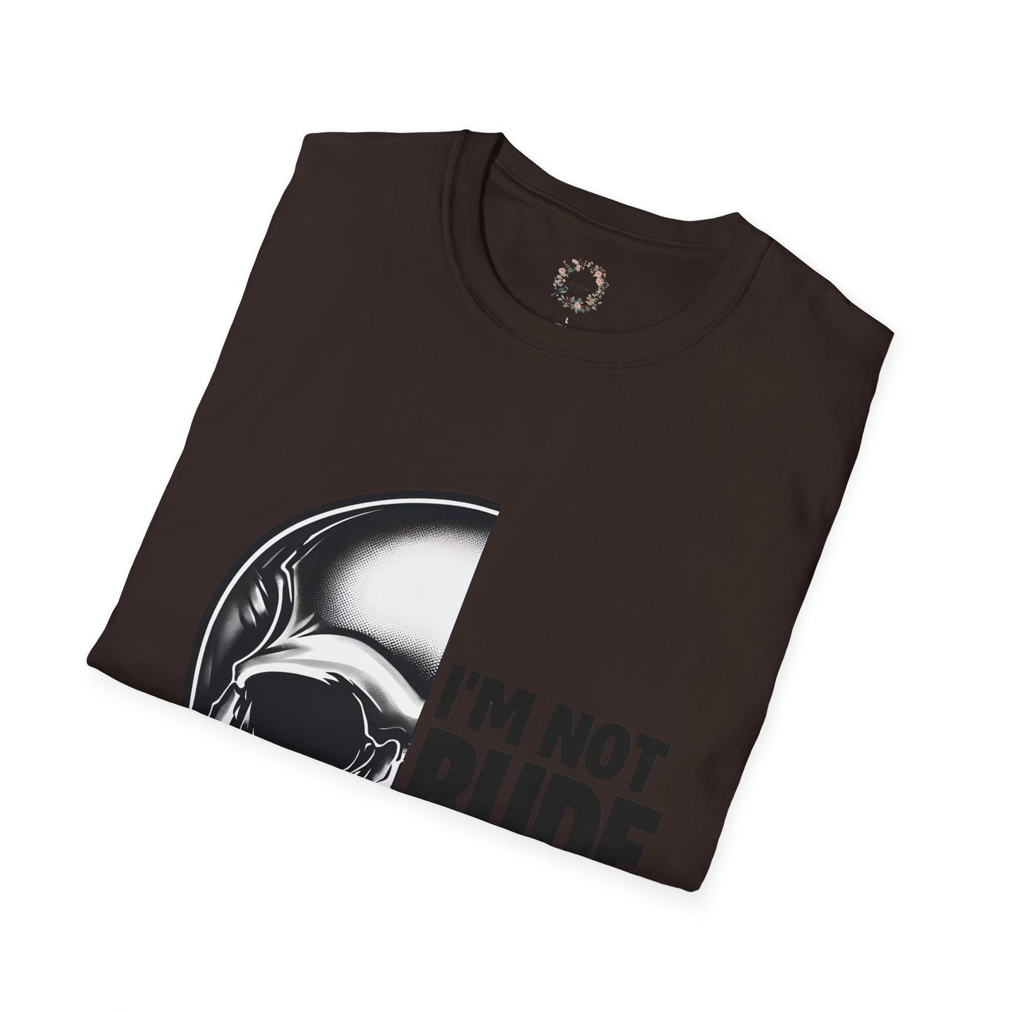 Rod's Rude Skull Graphic Adult Shirt
