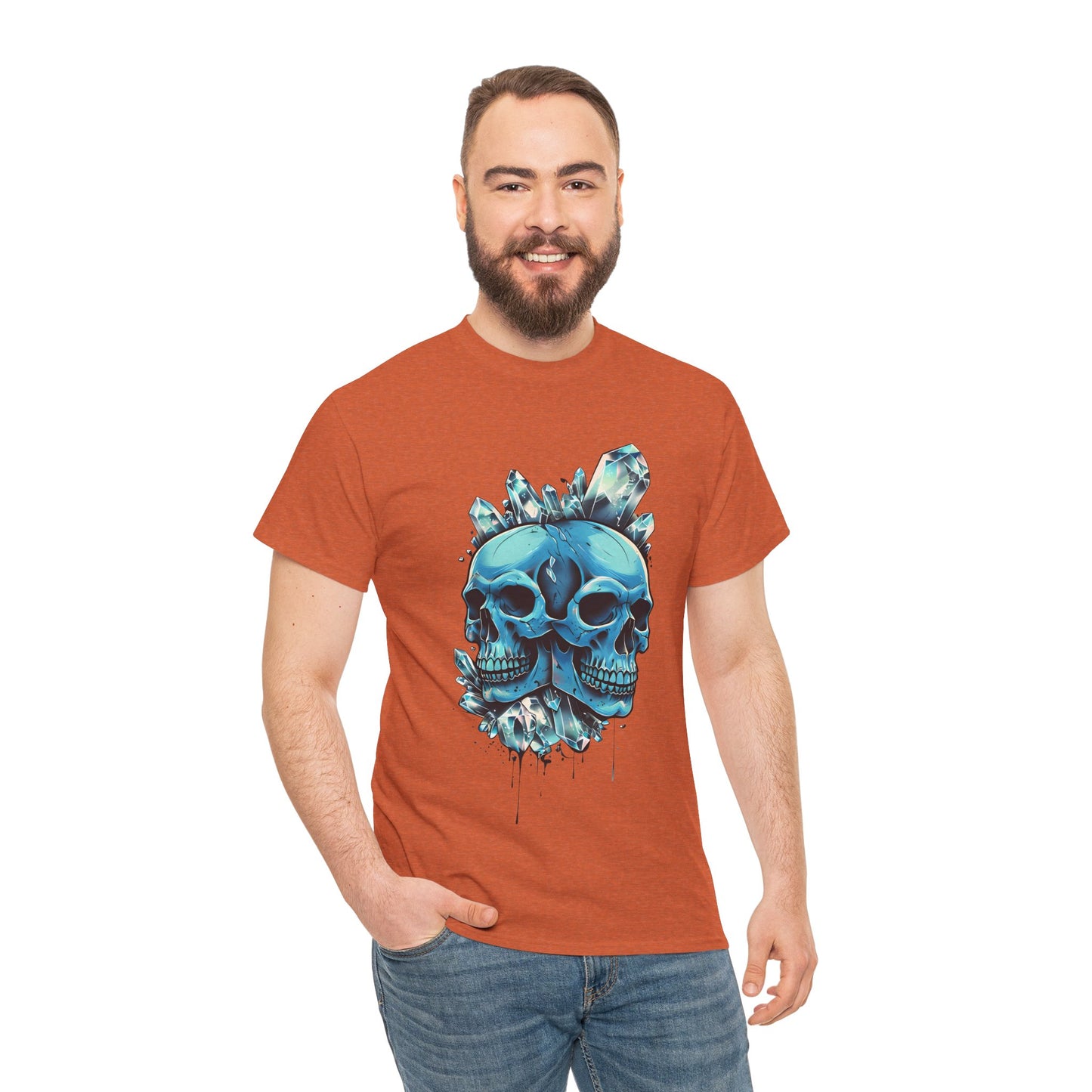 Buzz's Blue Double Skull Adult Shirt