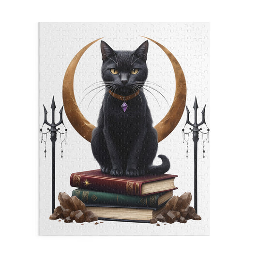 Mystic Black Cat 500 Piece Jigsaw Puzzle