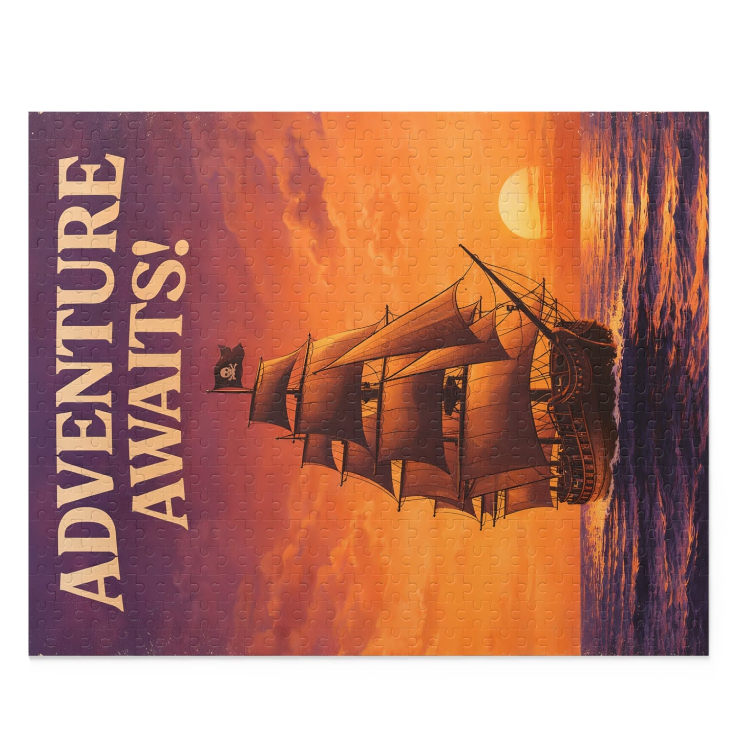 Adventure Awaits Pirate Ship 500 Piece Jigsaw Puzzle