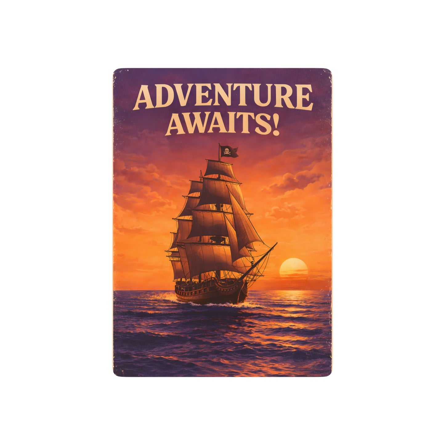 Adventure Awaits Pirate Ship Playing Cards