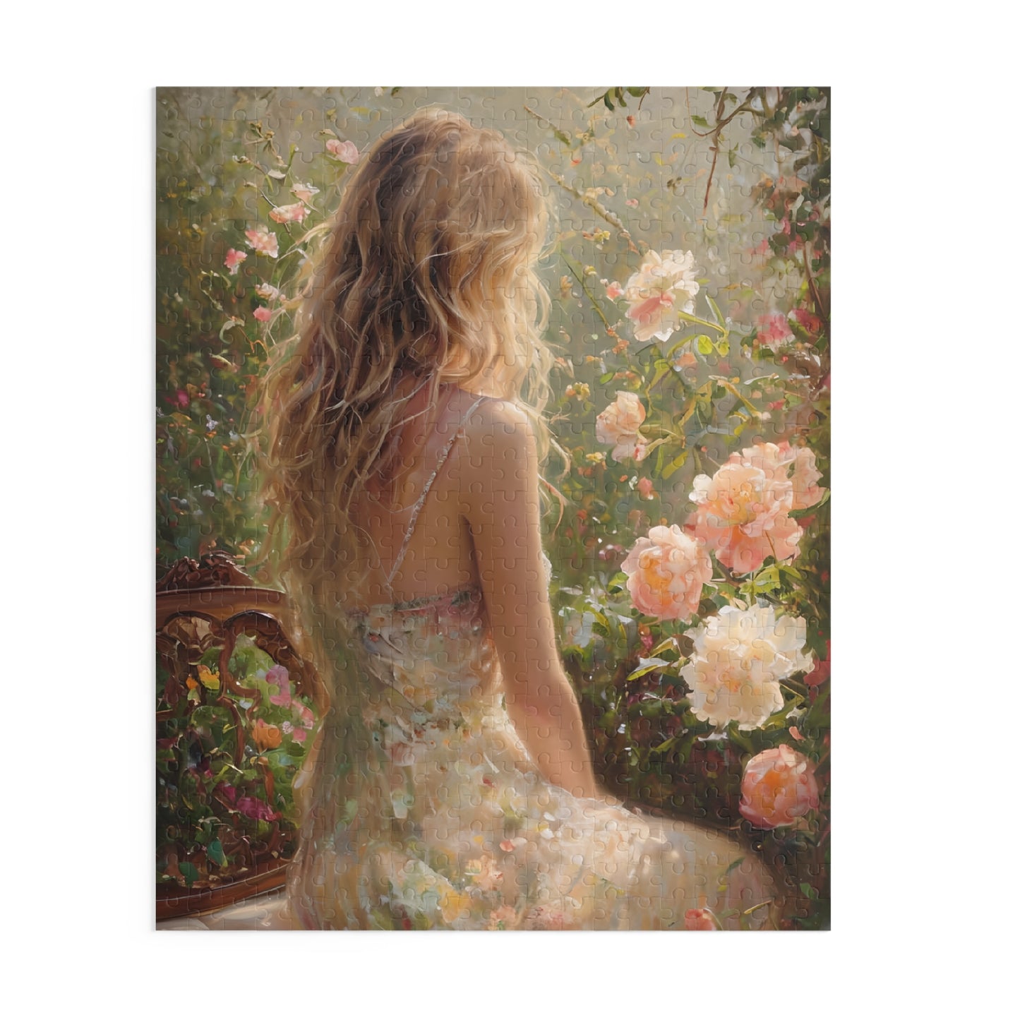 Garden Lady 500 Piece Jigsaw Puzzle