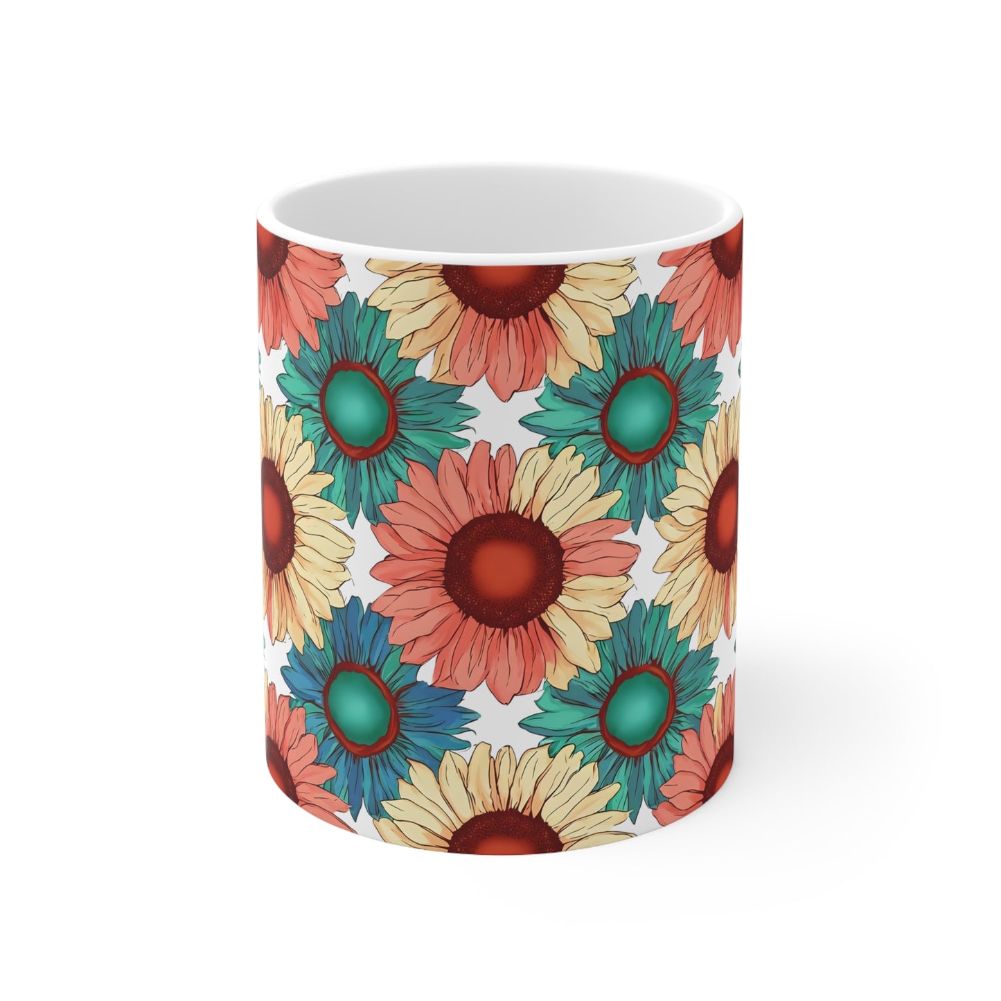 Sadie's Sunflower Ceramic Mug, Coffee Cup