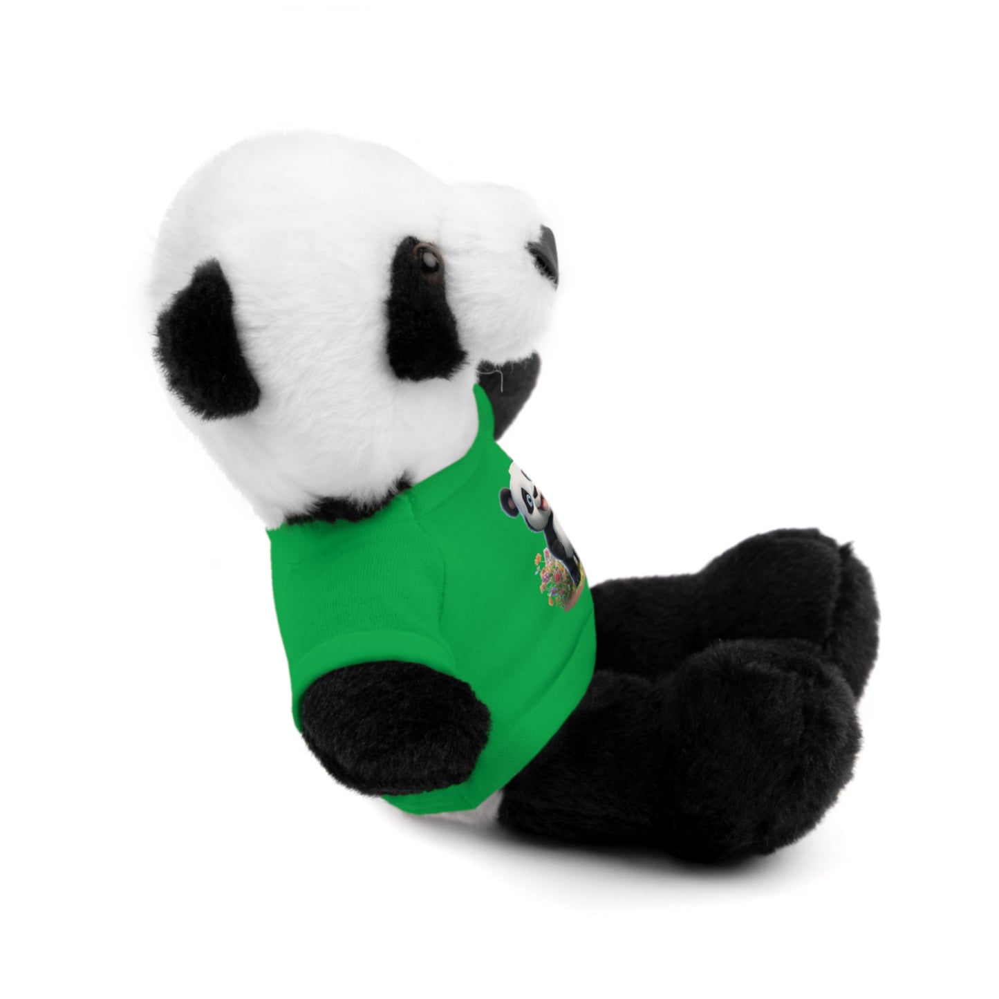 Panda on Tee Plush Animals
