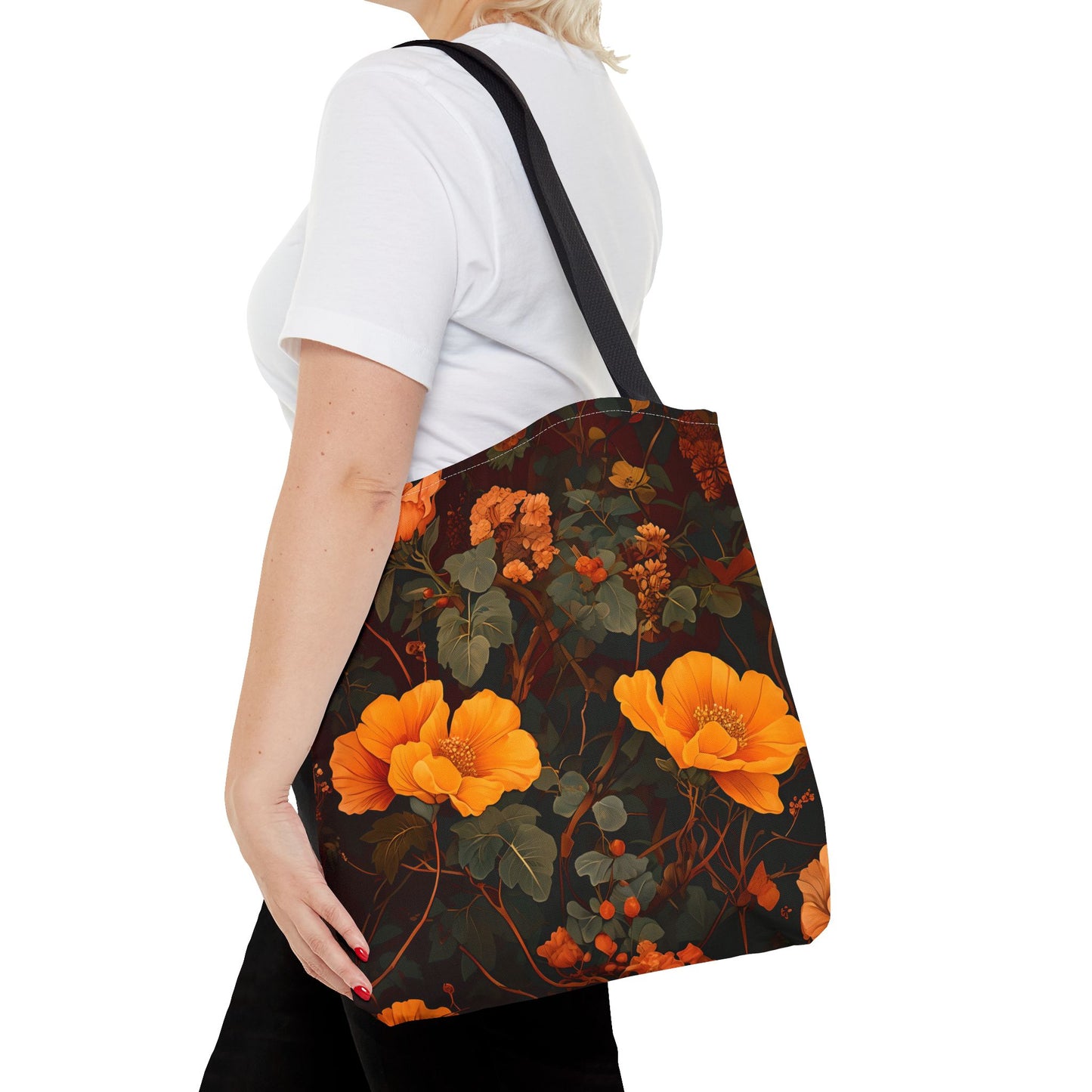 Gene's Golden Floral Tote Bag