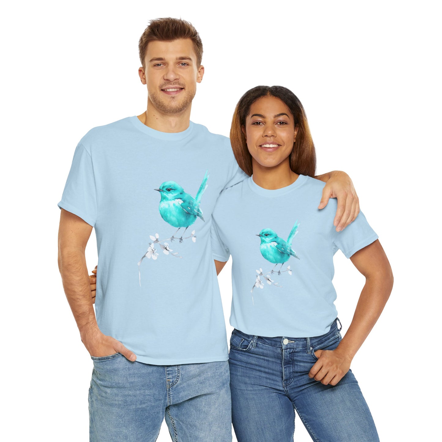 Tommy's Turquoise Bird Adult Shirt