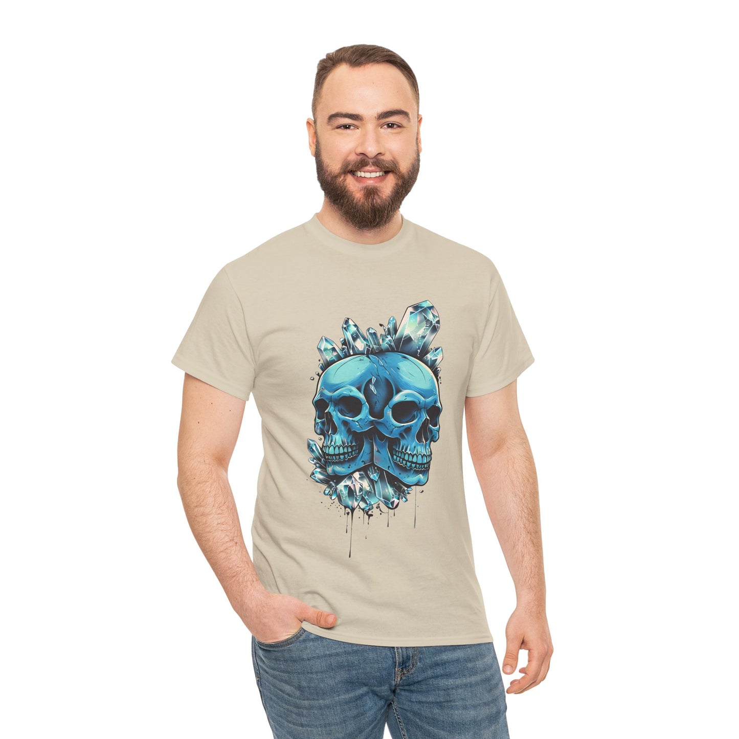 Buzz's Blue Double Skull Adult Shirt