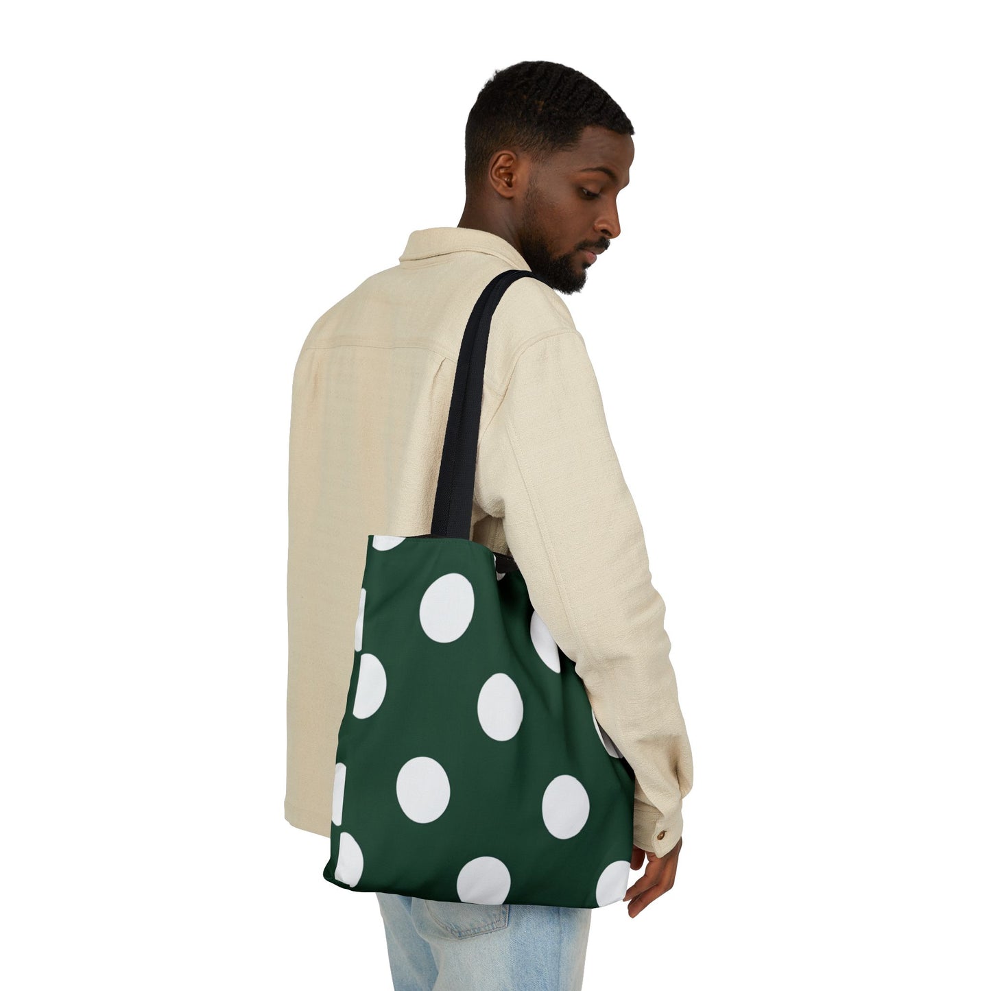 Gretel's Green Polka Dot Tote Bag