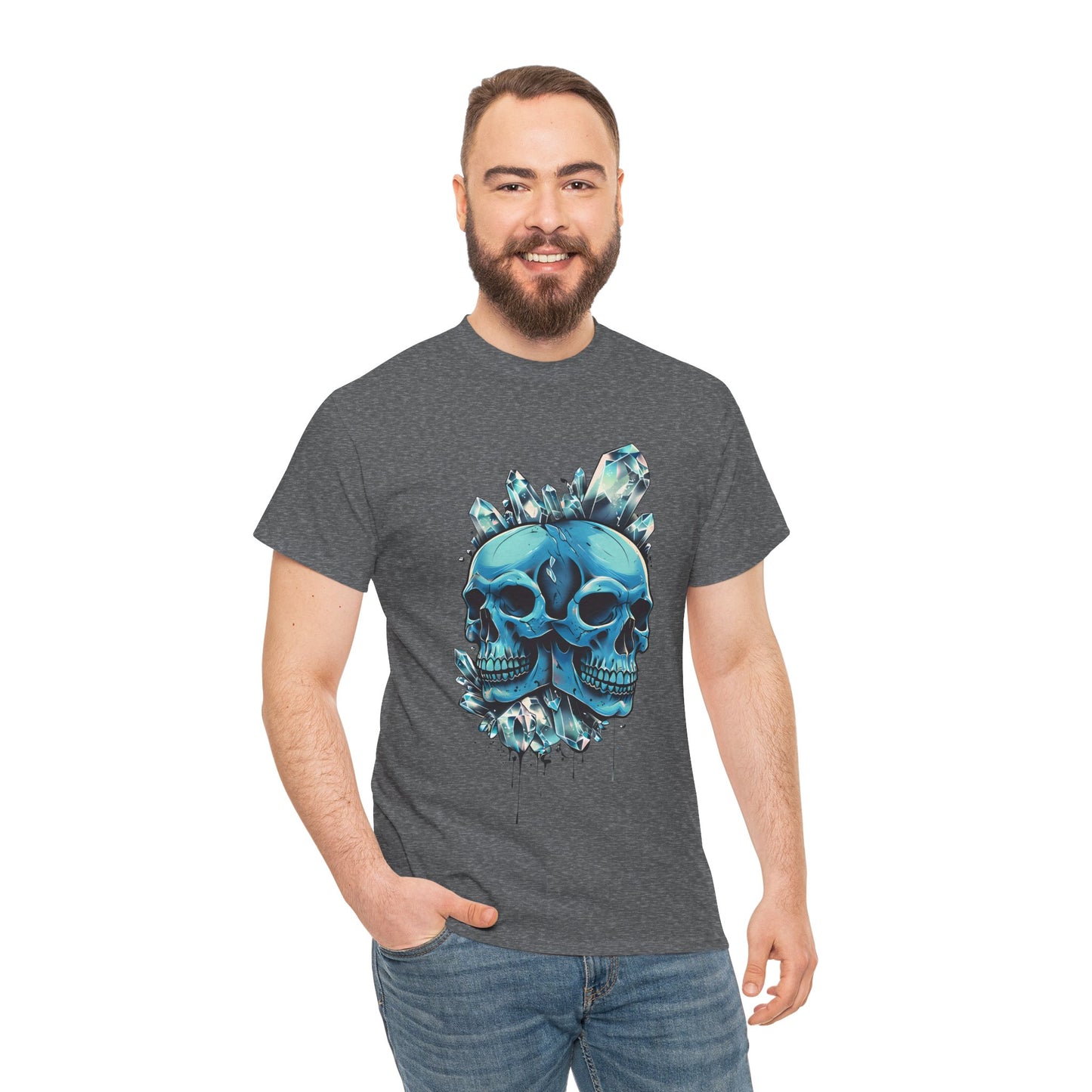 Buzz's Blue Double Skull Adult Shirt