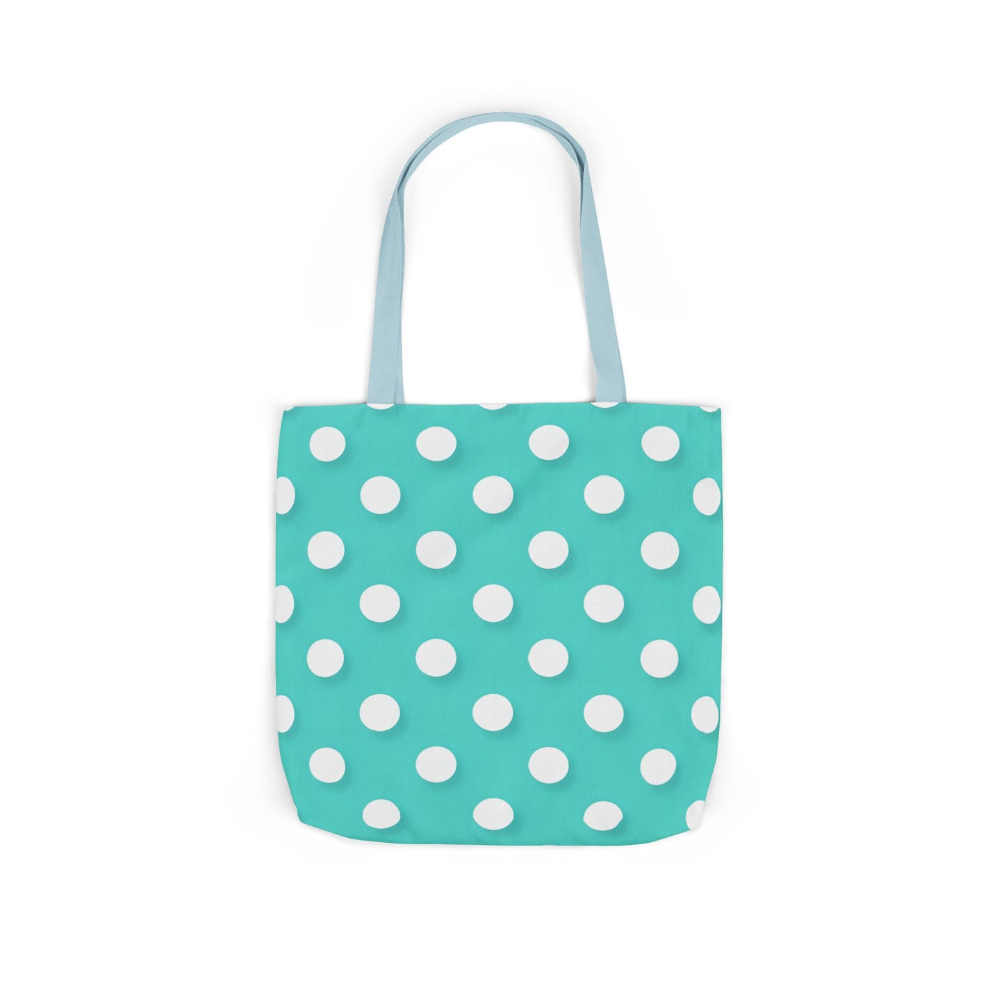 Albert's Aqua Polka Dot Tote Bag
