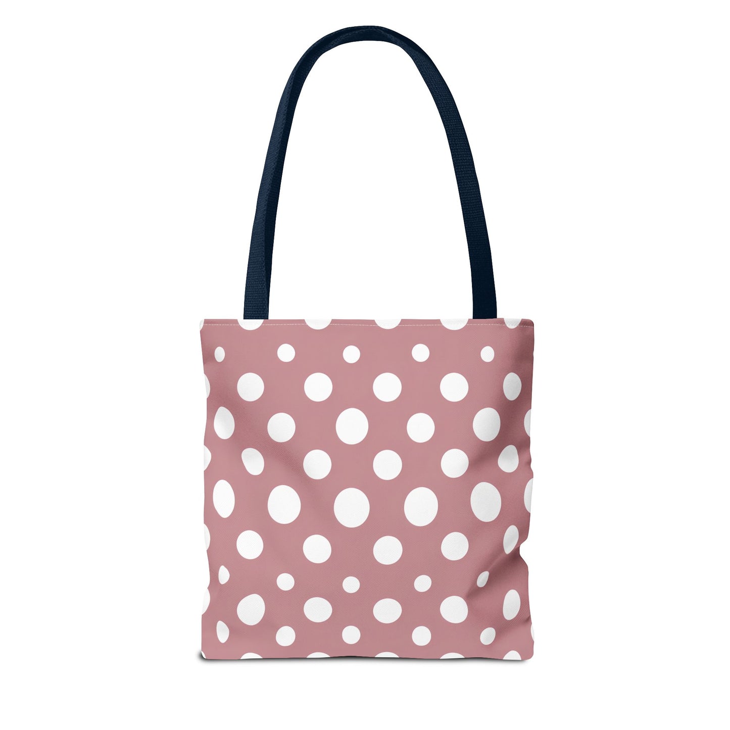 Chic Pink Polka Dot Tote Bag