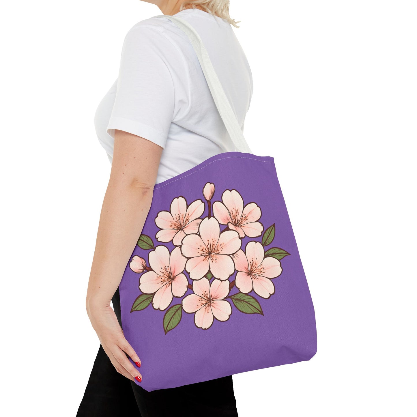 Pedro's Purple Cherry Blossom Tote Bag