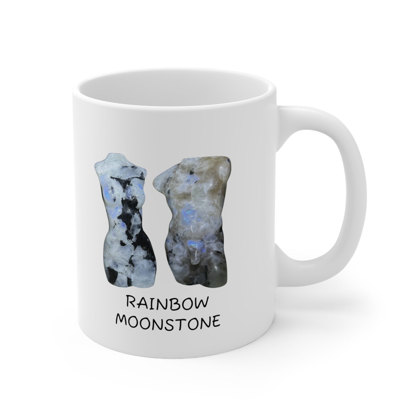 Rainbow Moonstone Crystal Collection Ceramic Mug, Coffee Cup