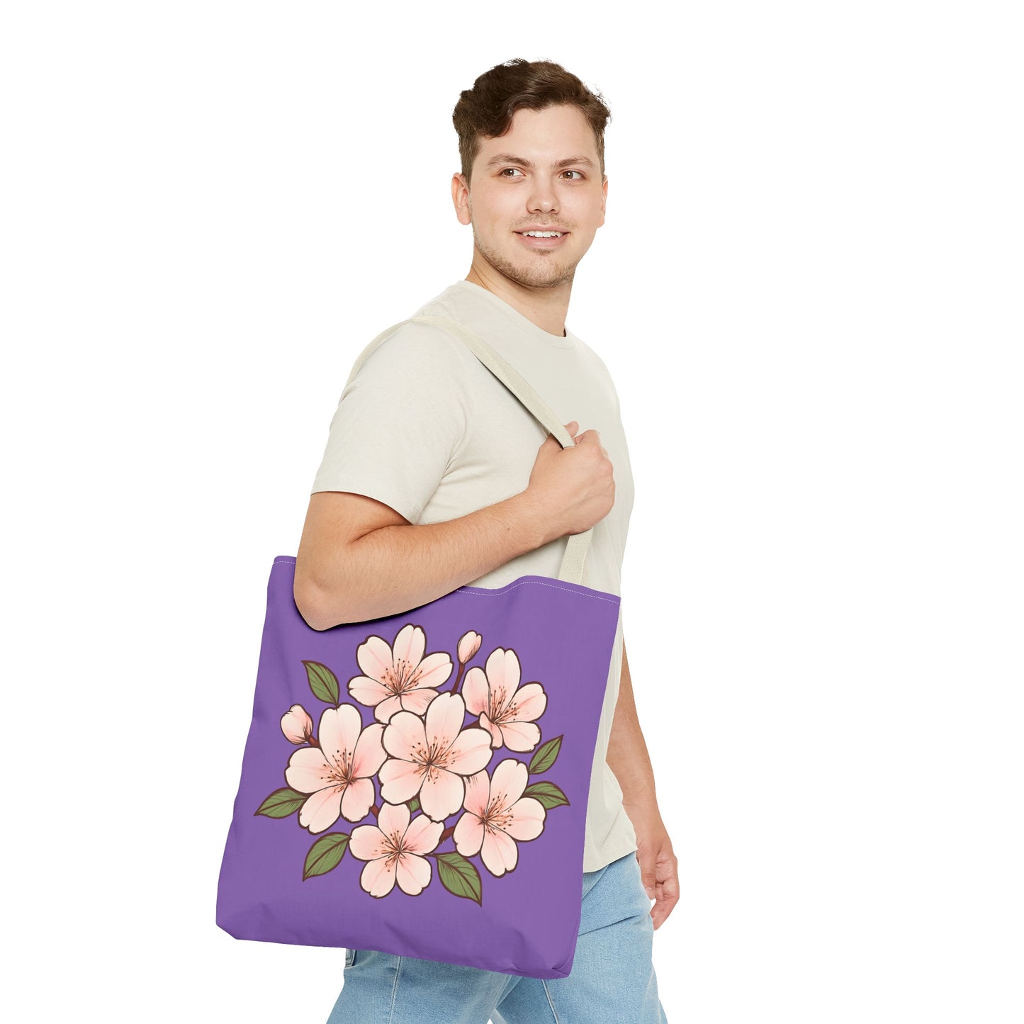 Pedro's Purple Cherry Blossom Tote Bag