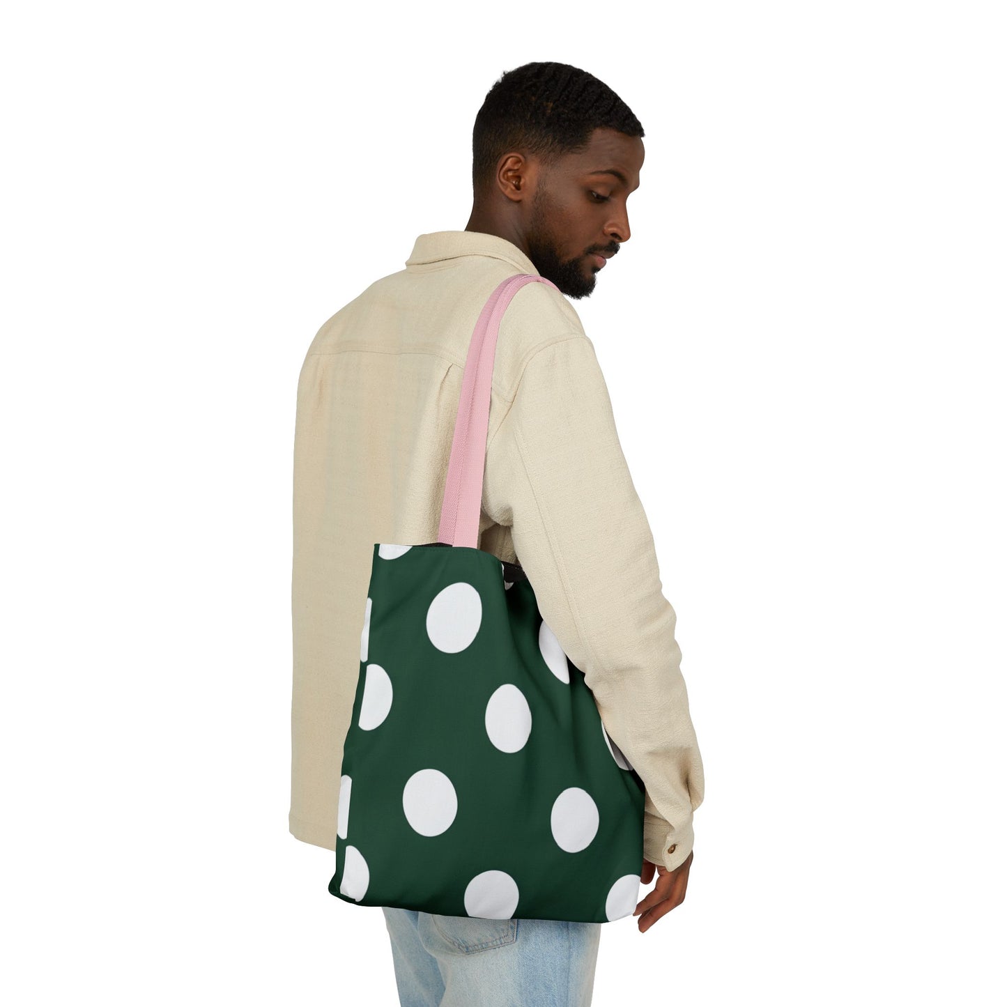 Gretel's Green Polka Dot Tote Bag