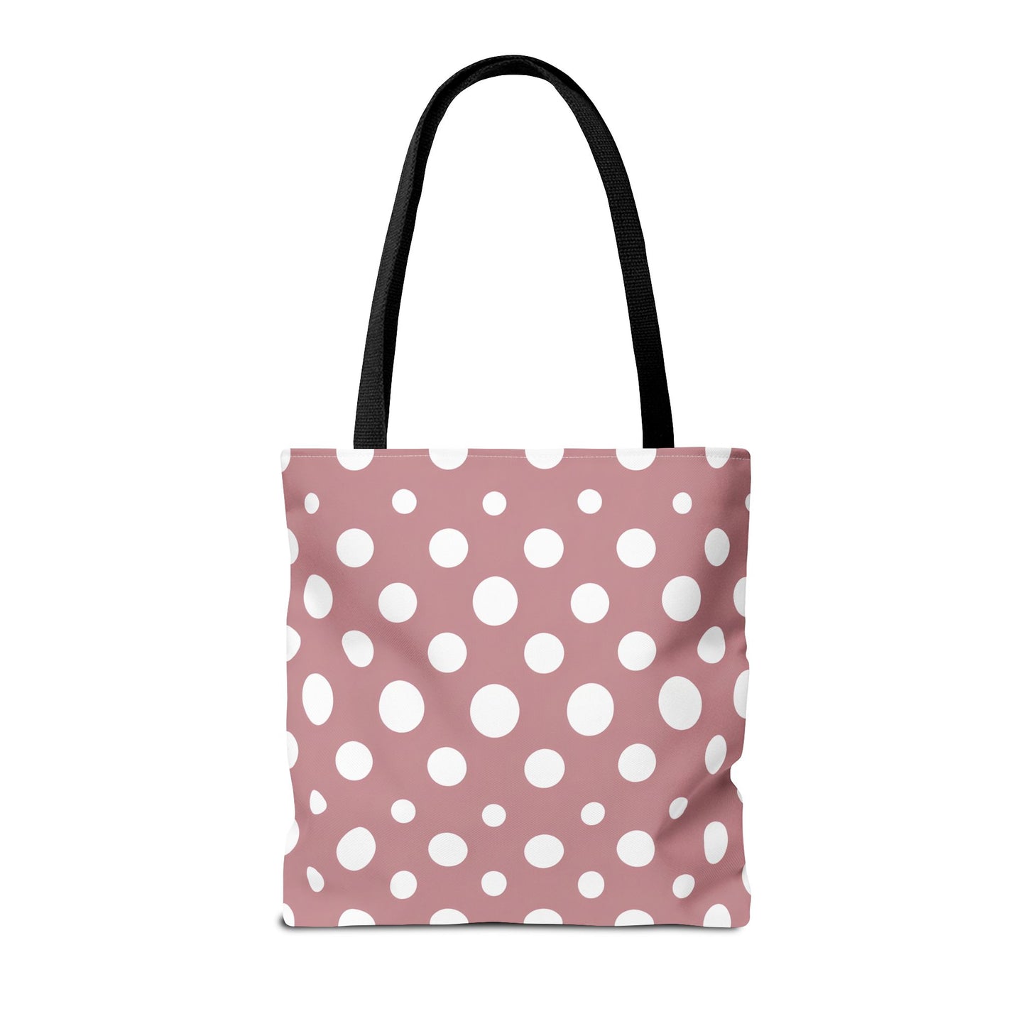 Chic Pink Polka Dot Tote Bag