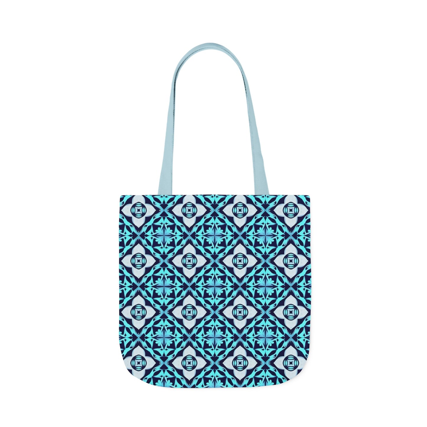 Gaia's Blue Geometric Tote Bag