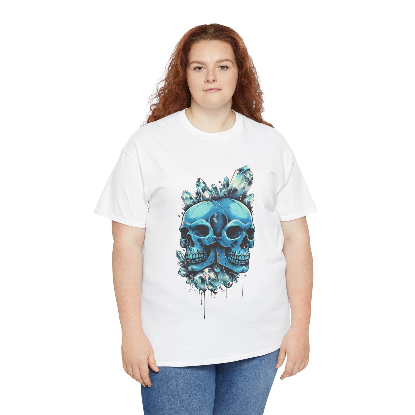 Buzz's Blue Double Skull Adult Shirt
